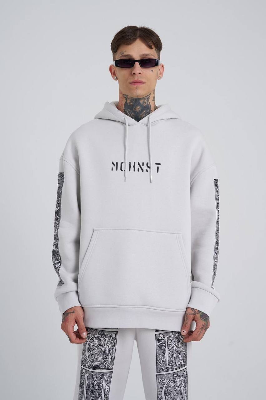 Mchnst Secret Şardonlu Hoodie - Space Gri