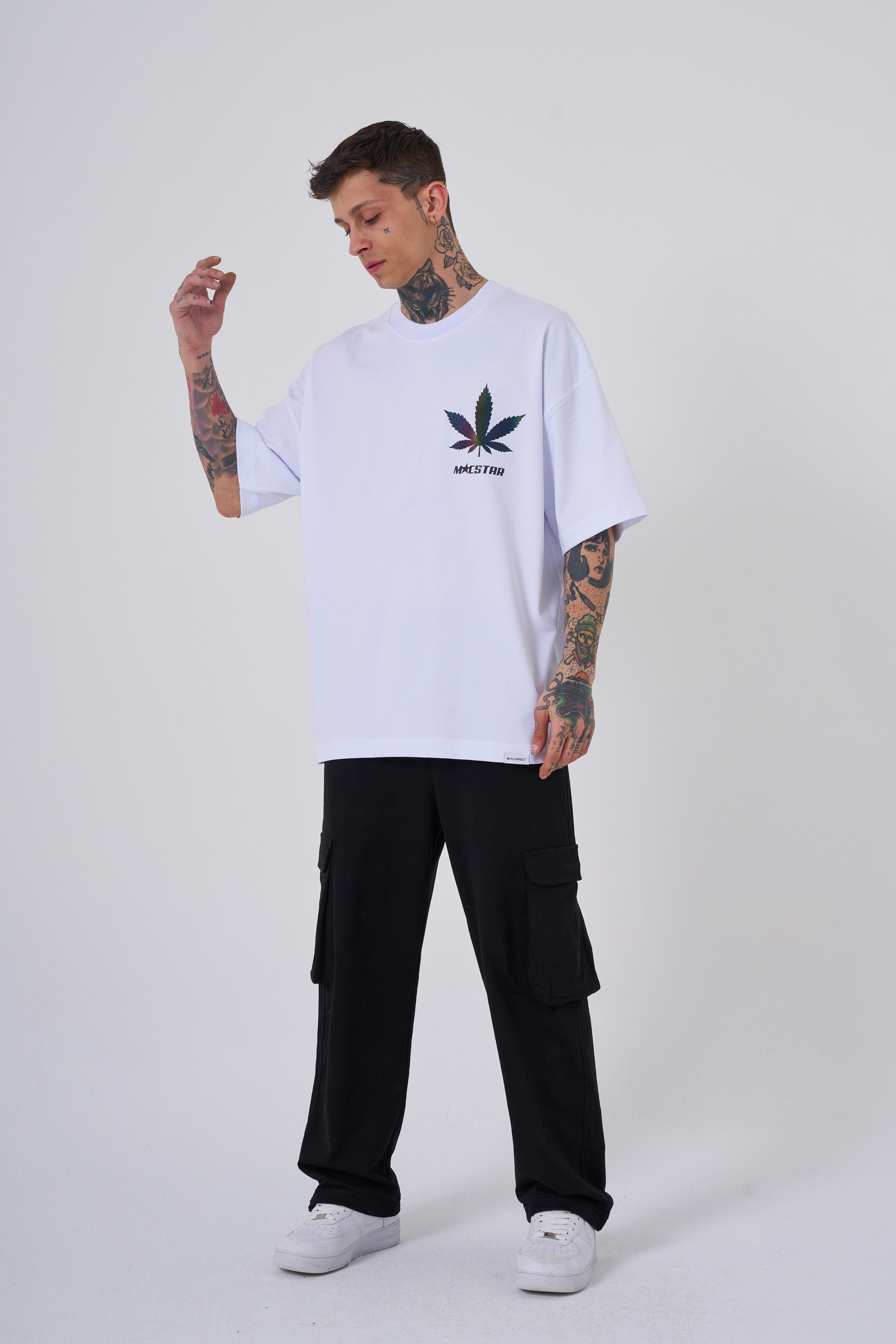 MACSTAR Leaf Oversize T-Shirt