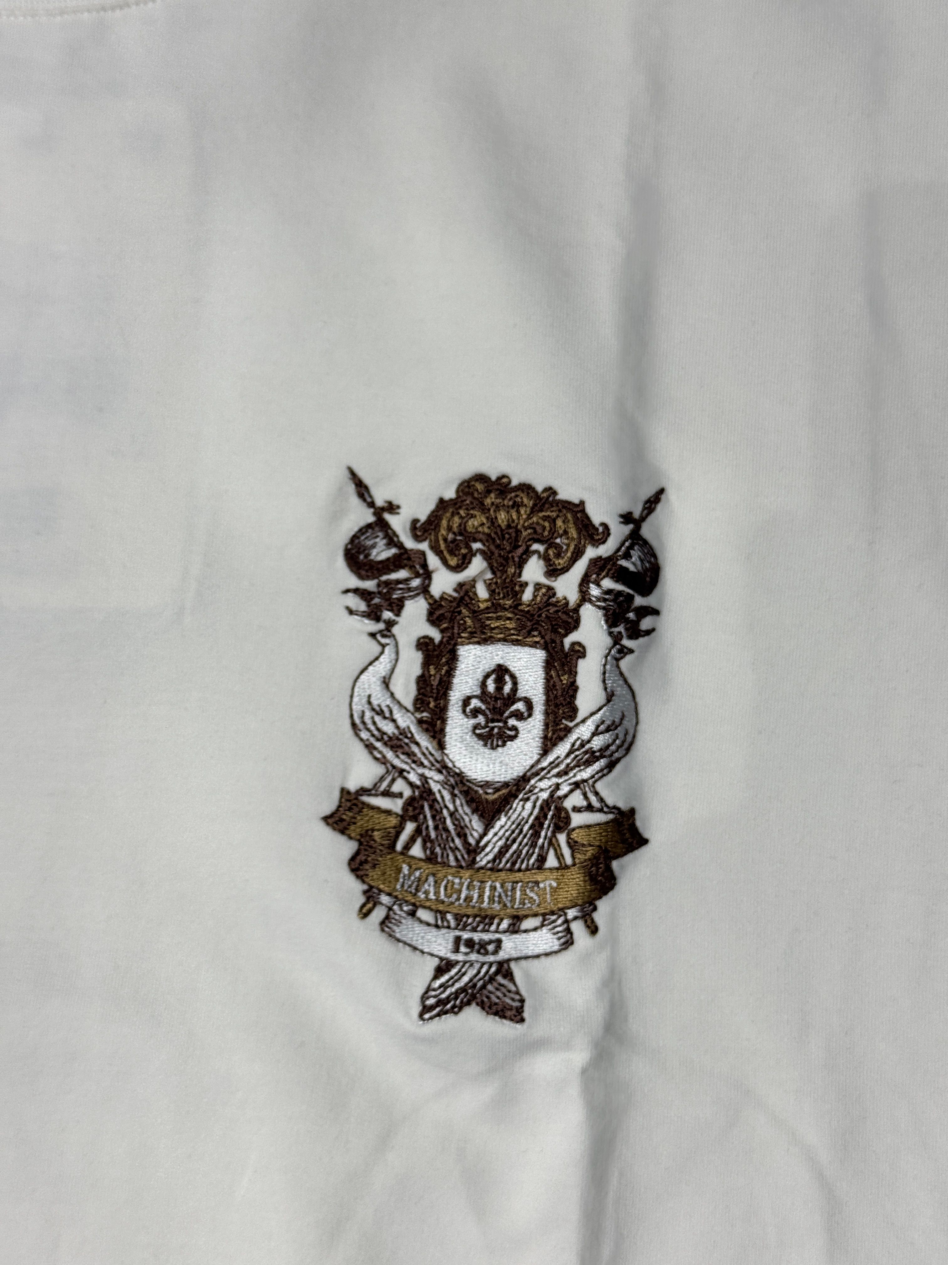 Armorial Style Embroidered Boxy T-Shirt