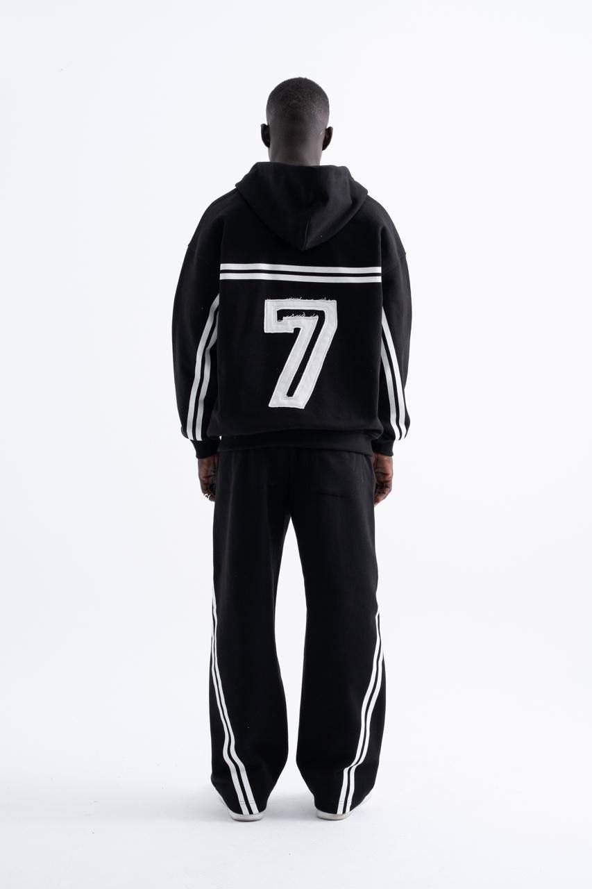 Social Mode Printed Zip Hoodie