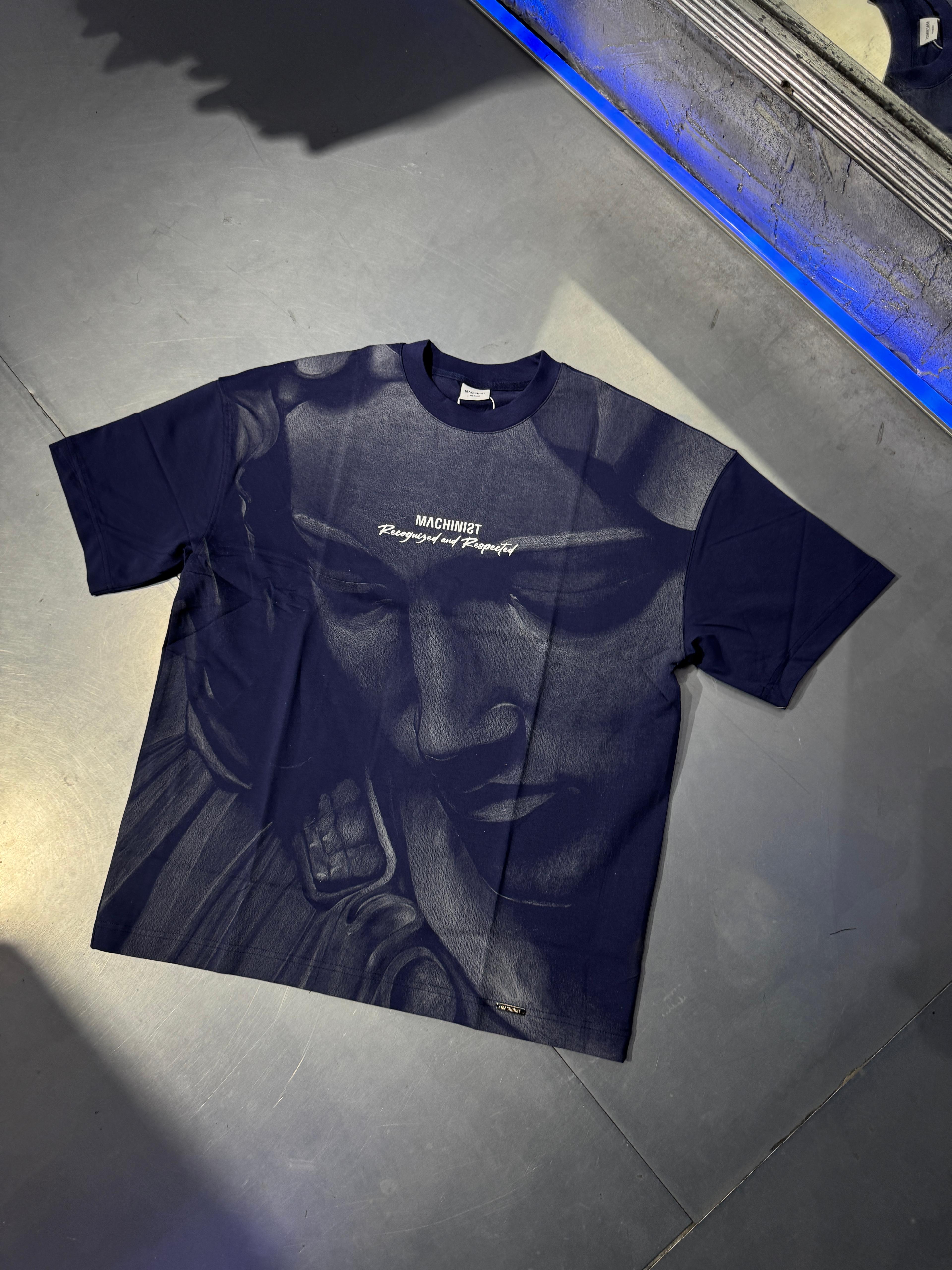 Recognized and Respected Oversize T-Shirt Midnight Blue