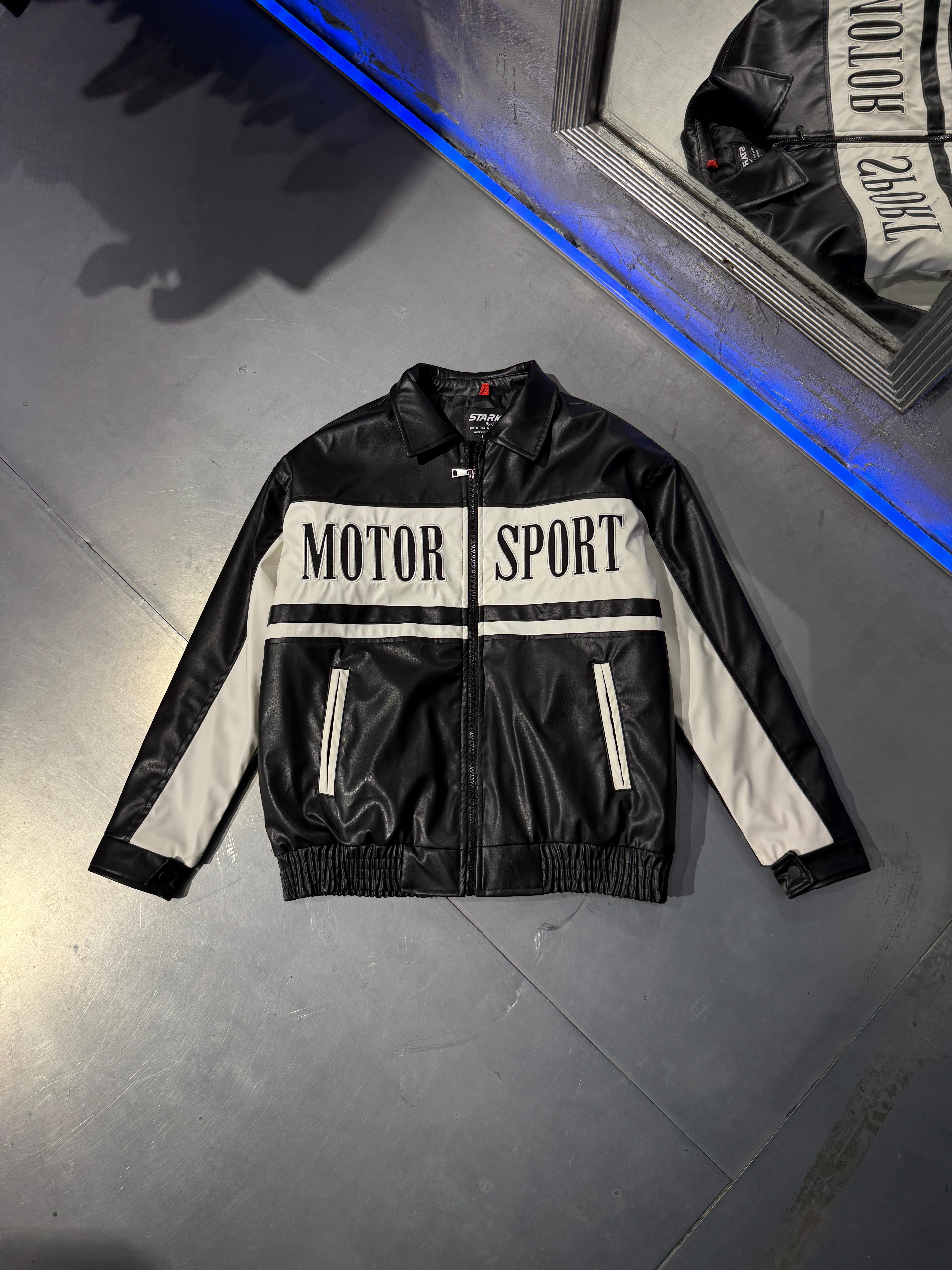 Deri Ceket  Kolej  Baskılı