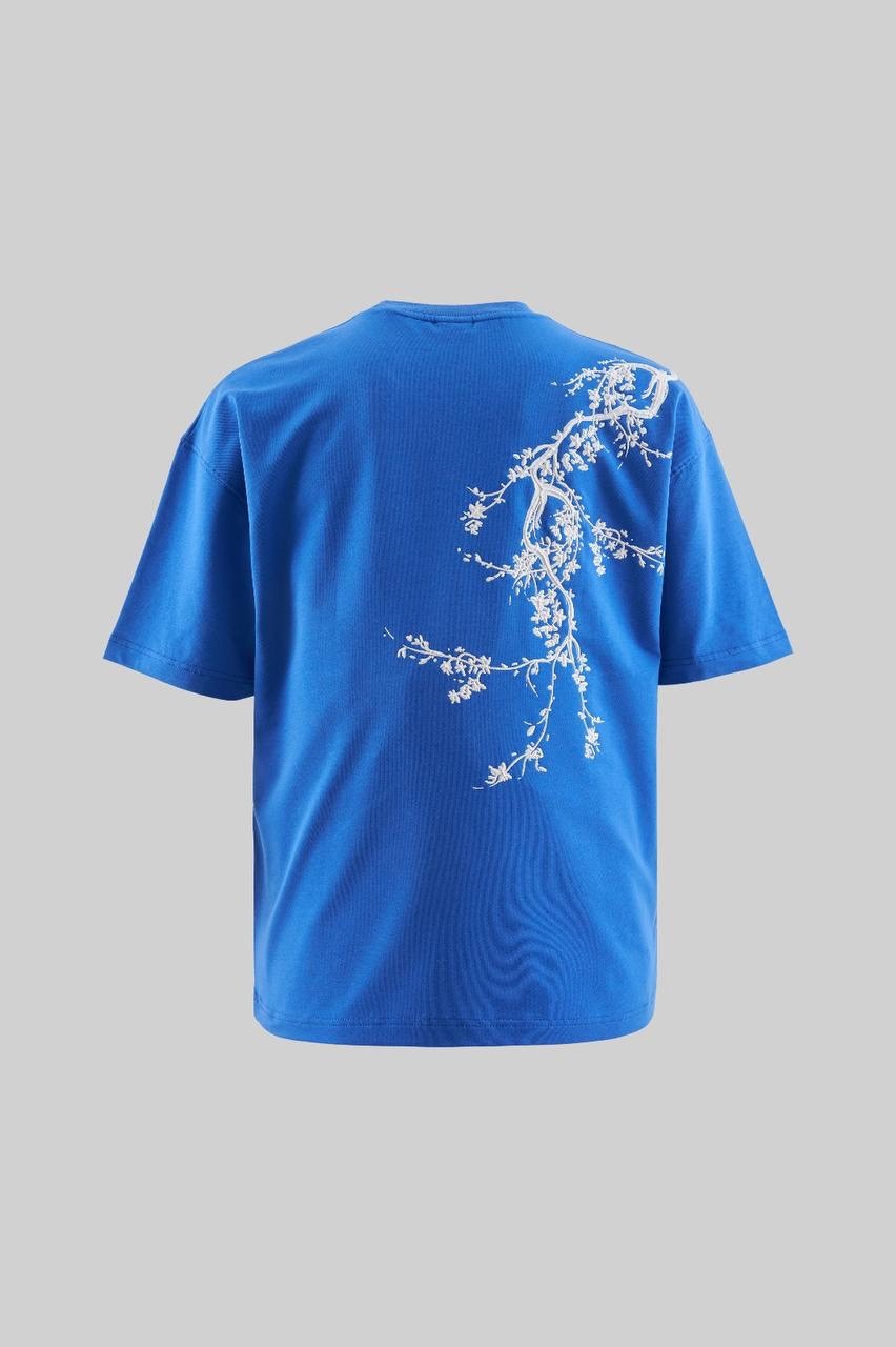 Floral 3d Printed Oversize T-Shirt