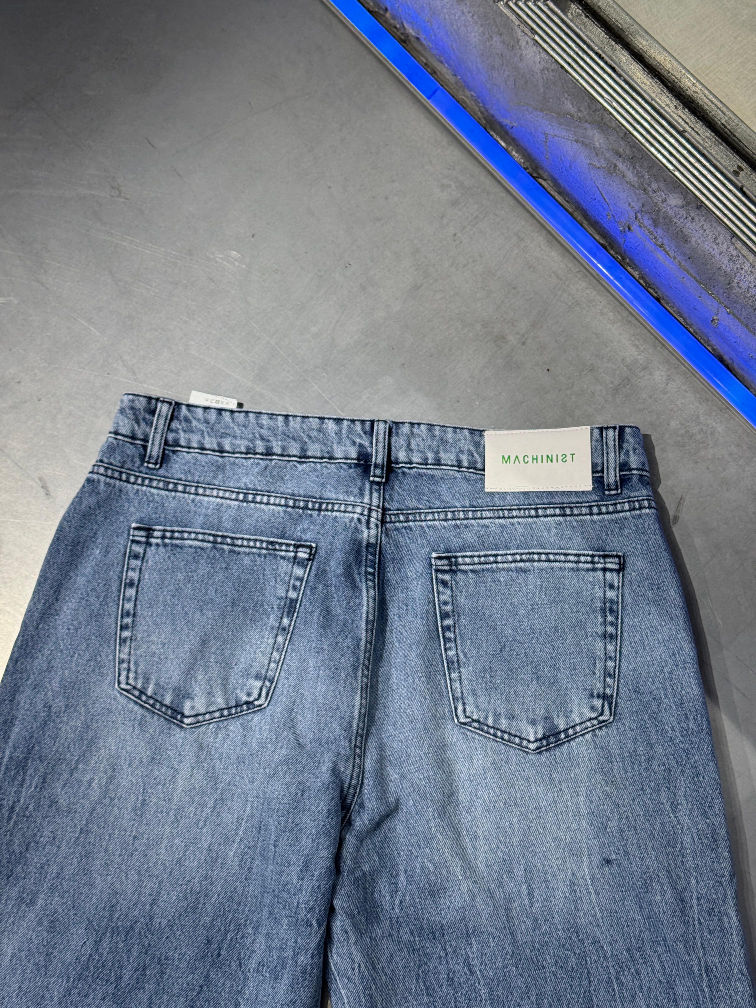 Floral Embroidered Blue Baggy Pantolon ( Limited Edition )