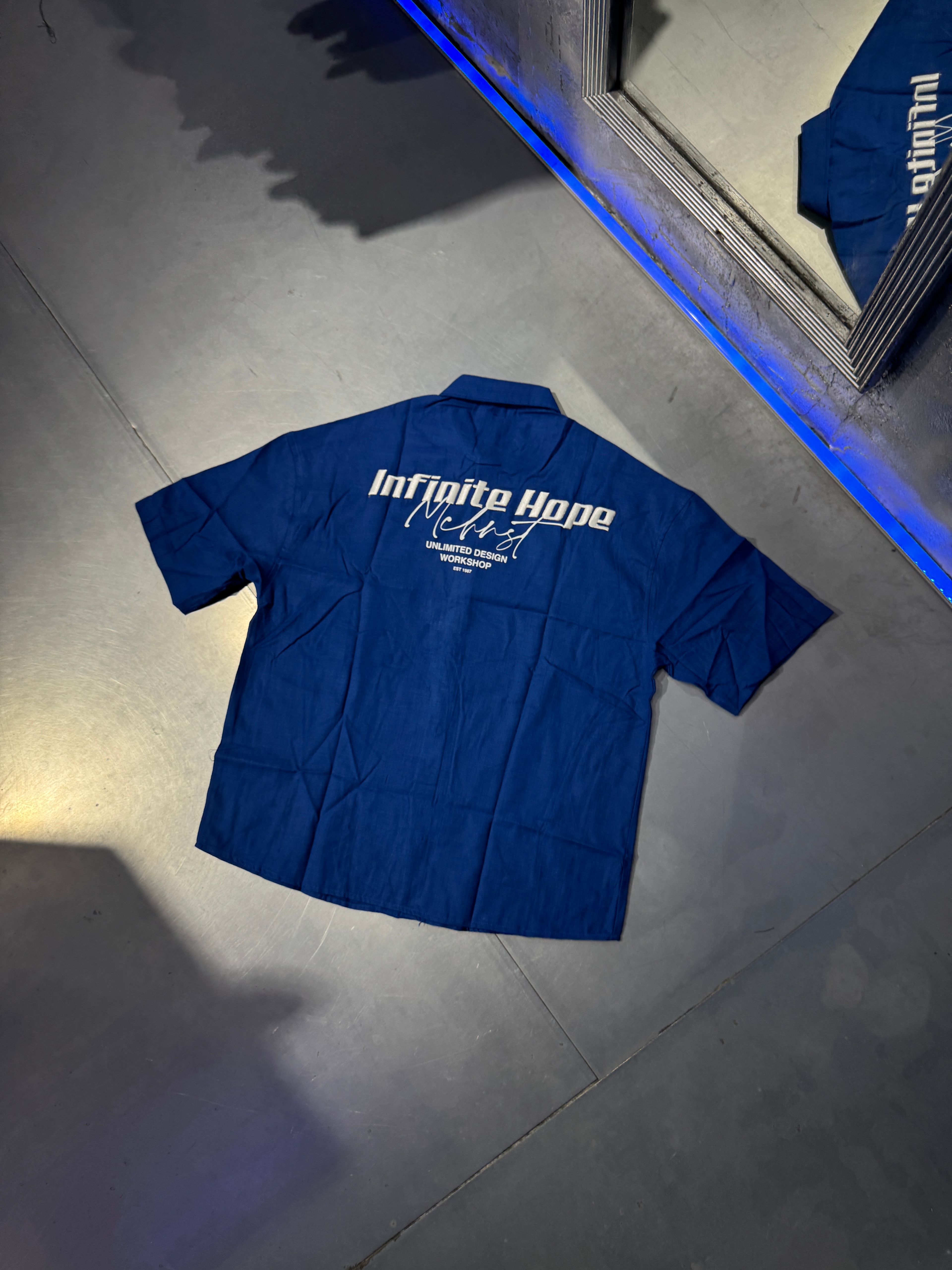 Riva İnfinite Hope Slogan Oversize Gömlek