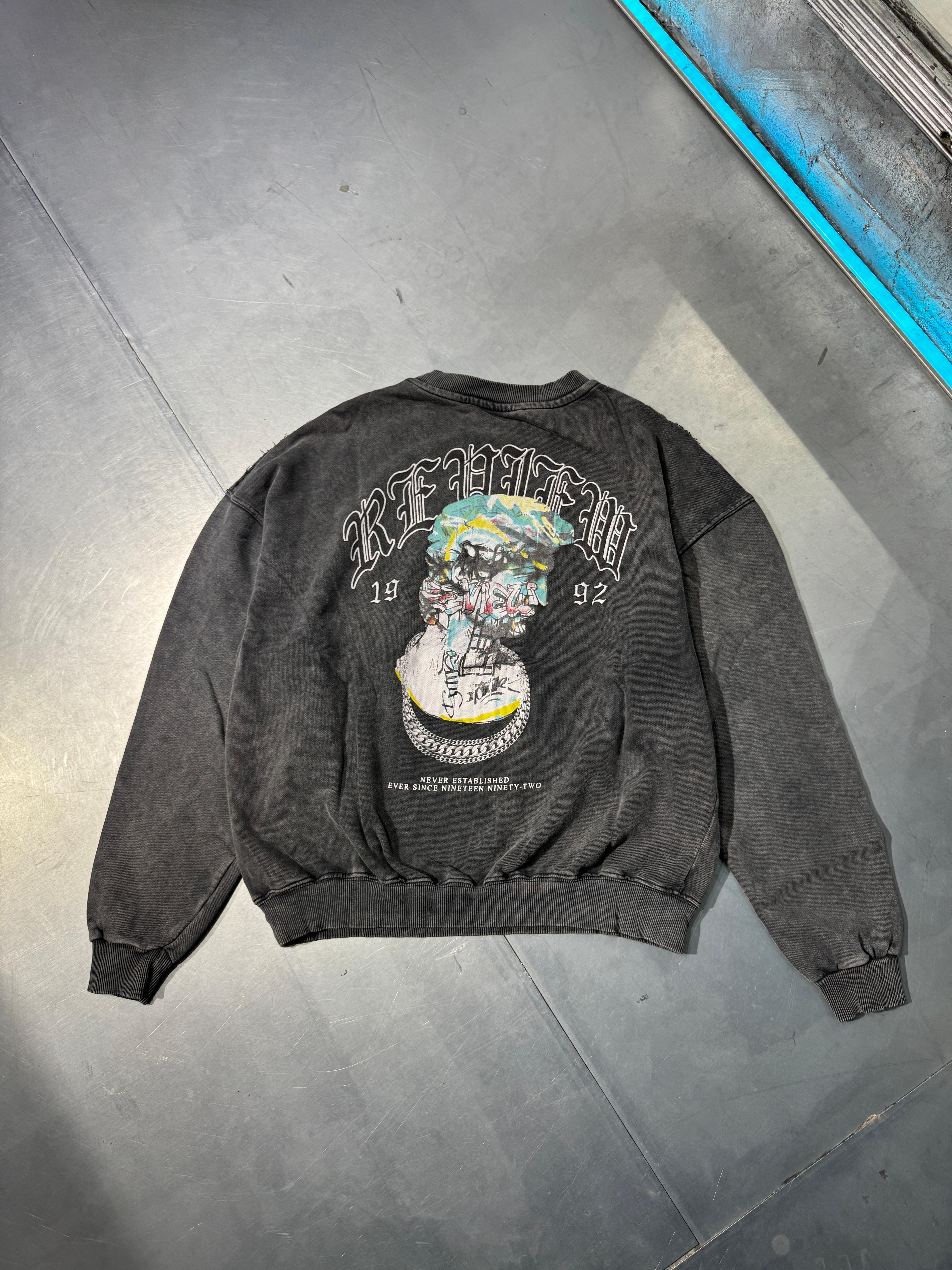 Acid Wash 1992 Sweatshirt Boxy Kalıp