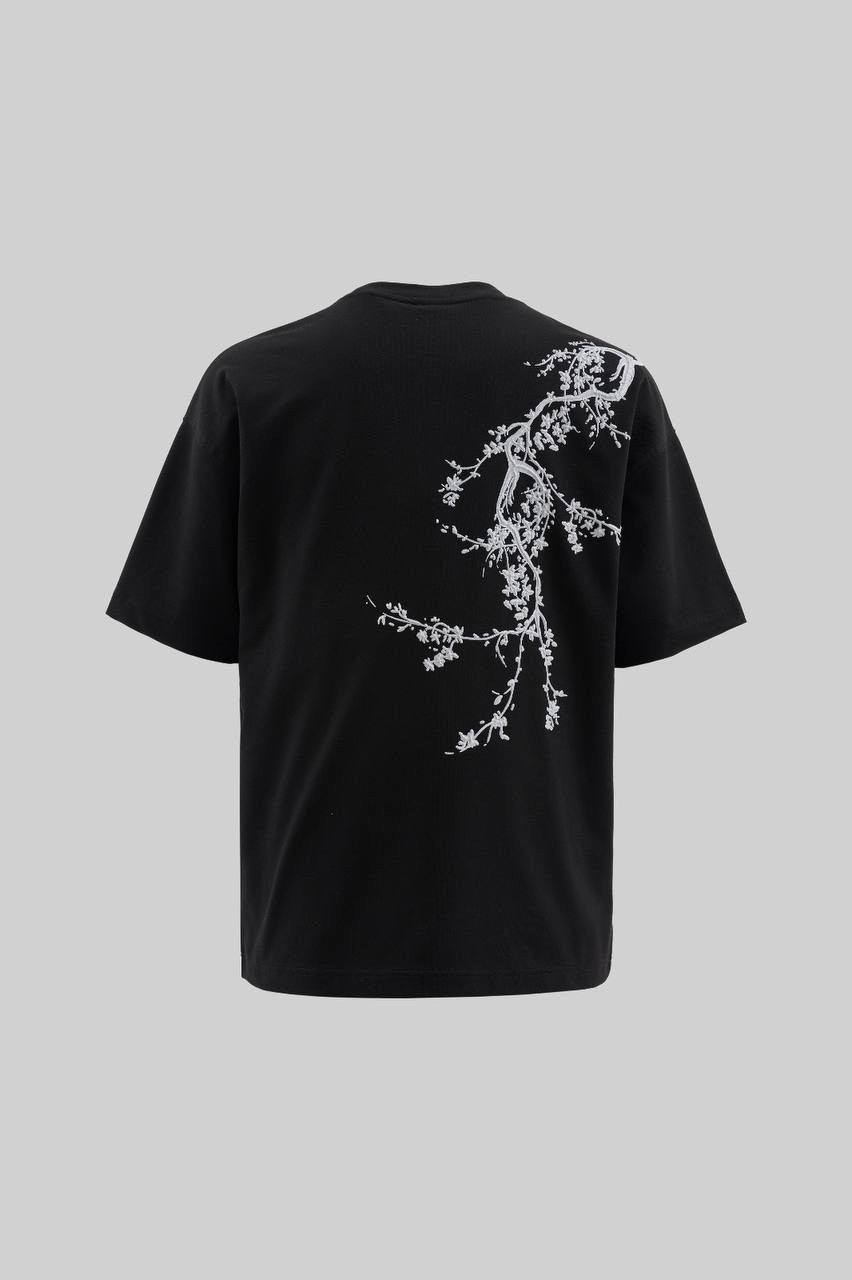 Floral 3d Printed Oversize T-Shirt