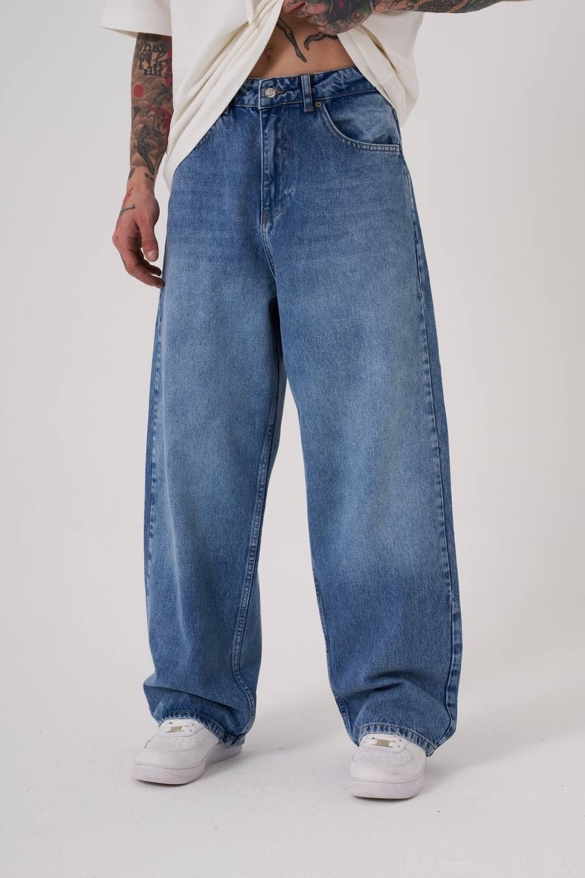 Oversize Baggy Jean - Açık Mavi