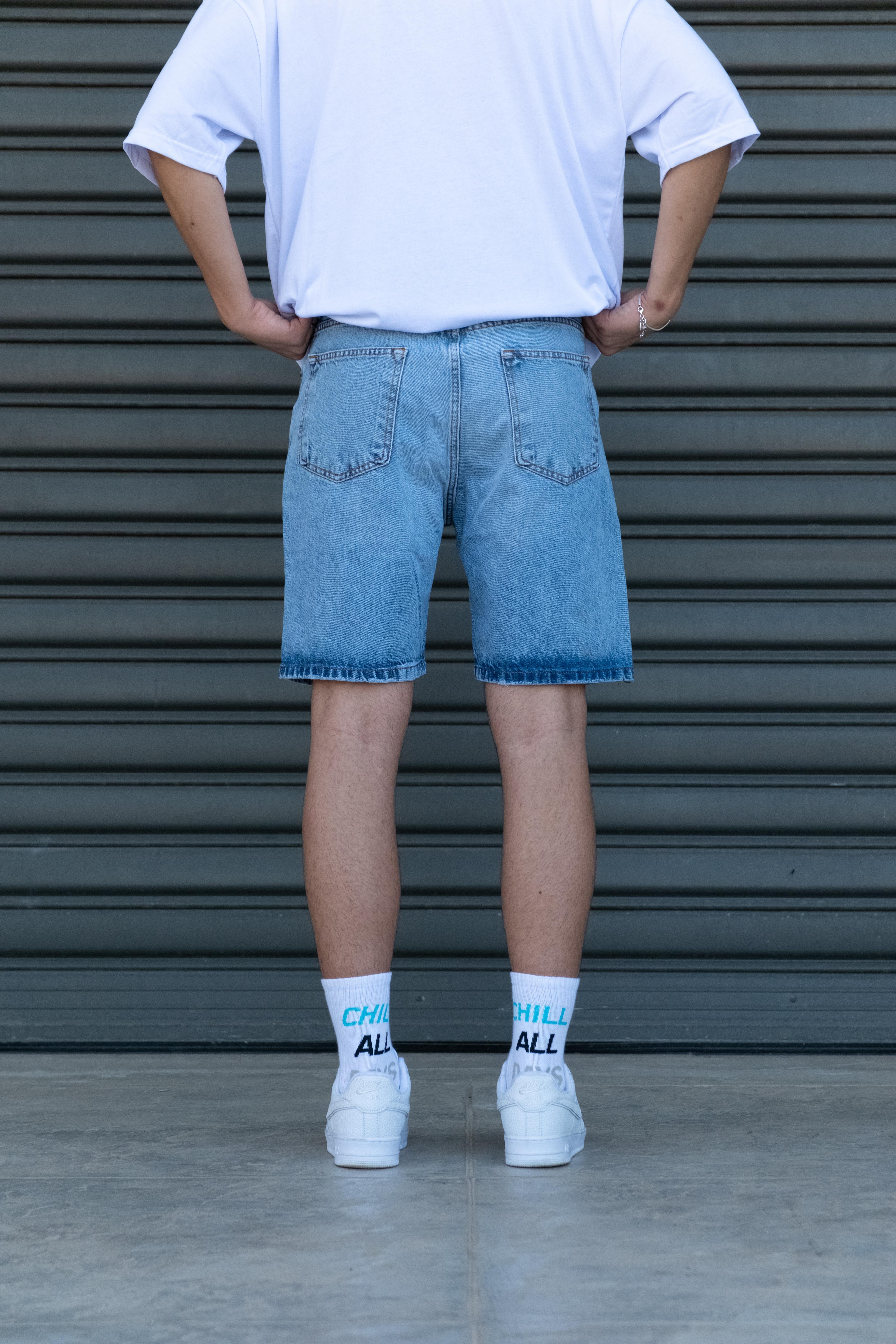 Regular Fit Şort - Soft Blue