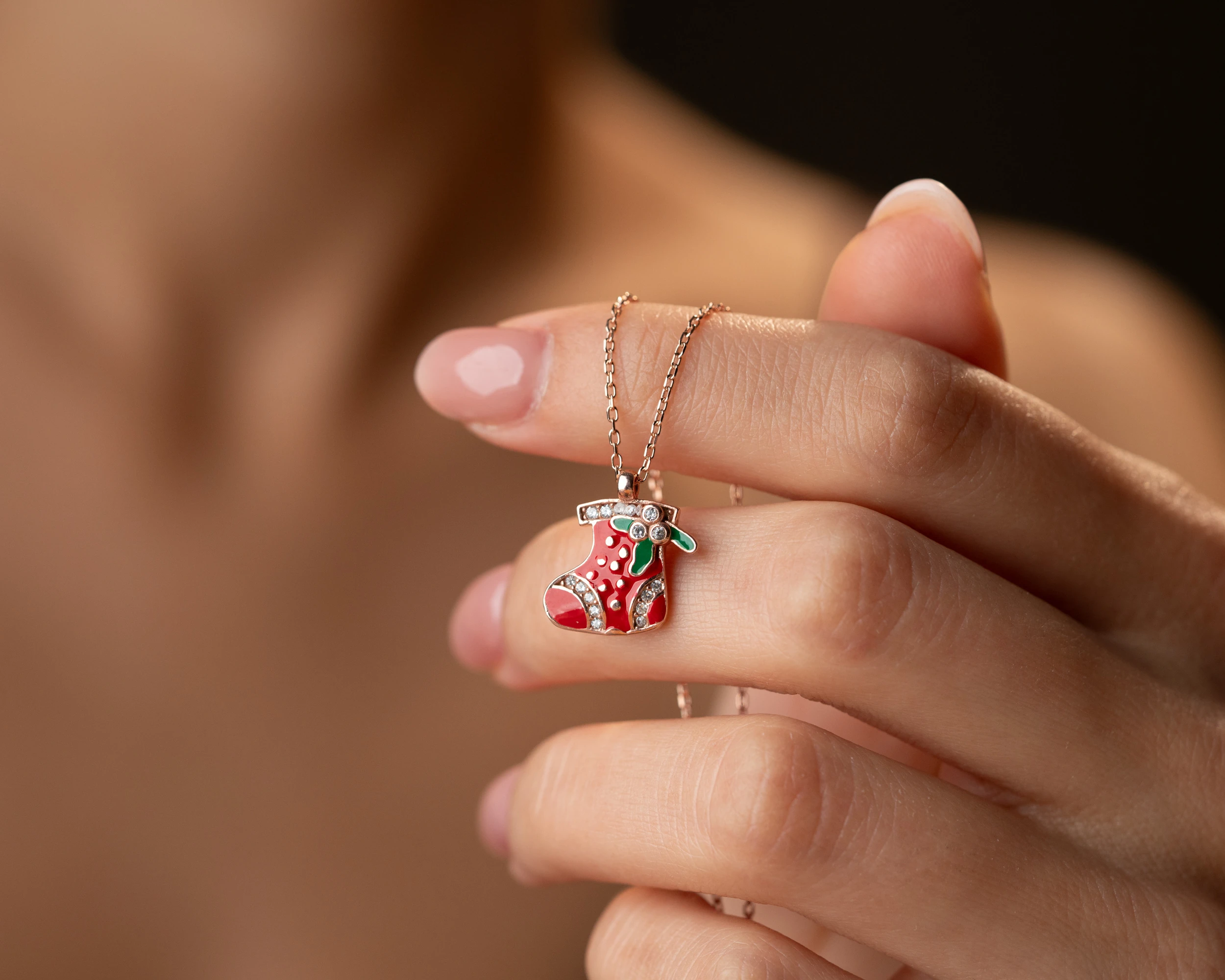 ✨ Mineli Yılbaşı Çorabı – Sevimli ve Parıltılı Yeni Yıl Detayı