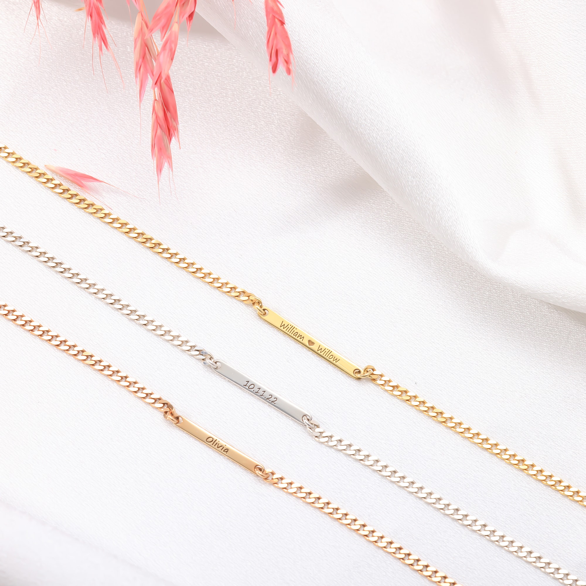 Kişiselleştirilebilir Bar Bileklik - 925 Ayar Gümüş - Zarifliğin Simgesi