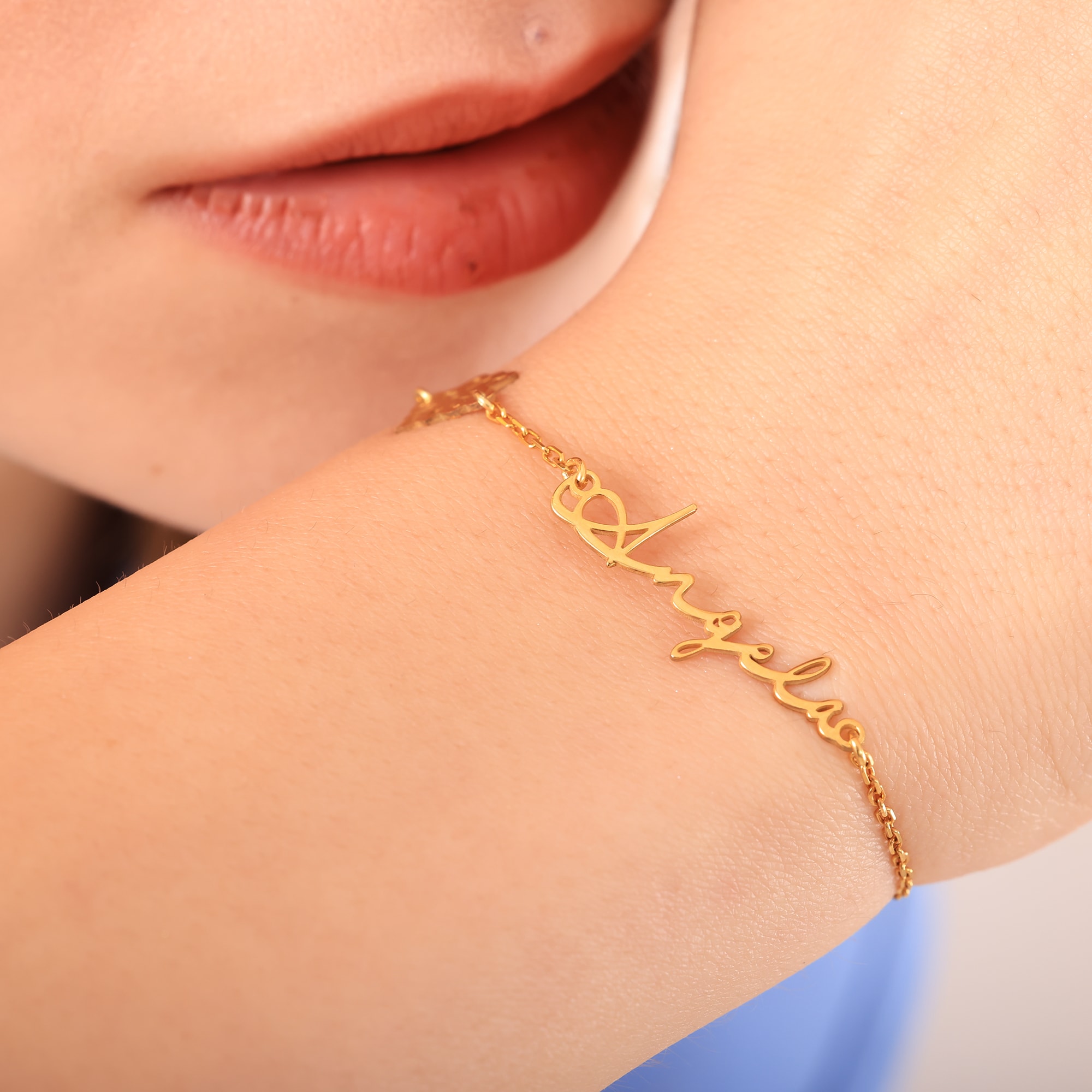 Kişiye Özel Doğum Çiçekli İsim Bileklik - Doğum Ayınızın Çiçeği, İsminizle Buluştu - Özel Tasarım Gümüş