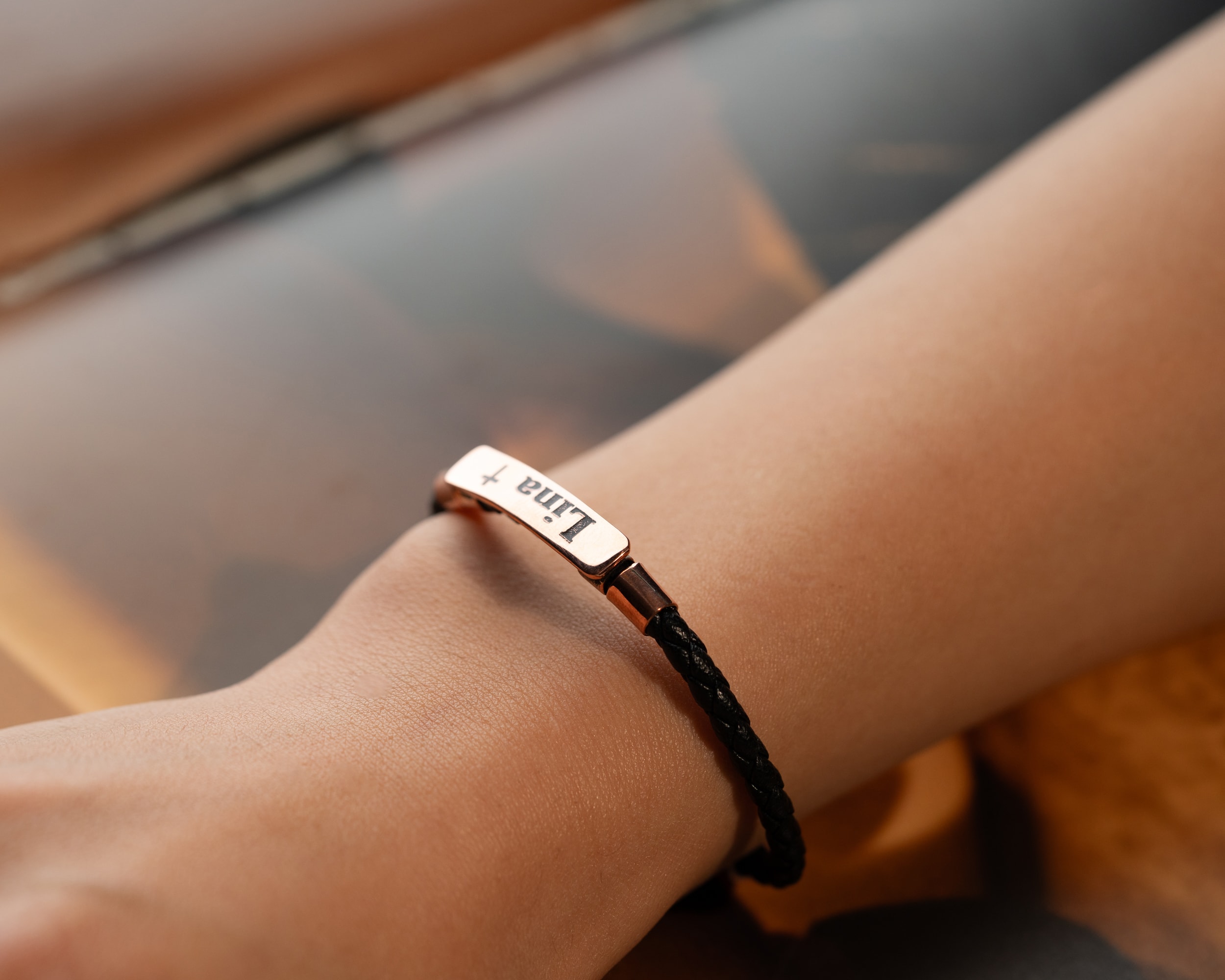 Deri Bileklik – İsimli, Kişiye Özel Unisex Tasarım