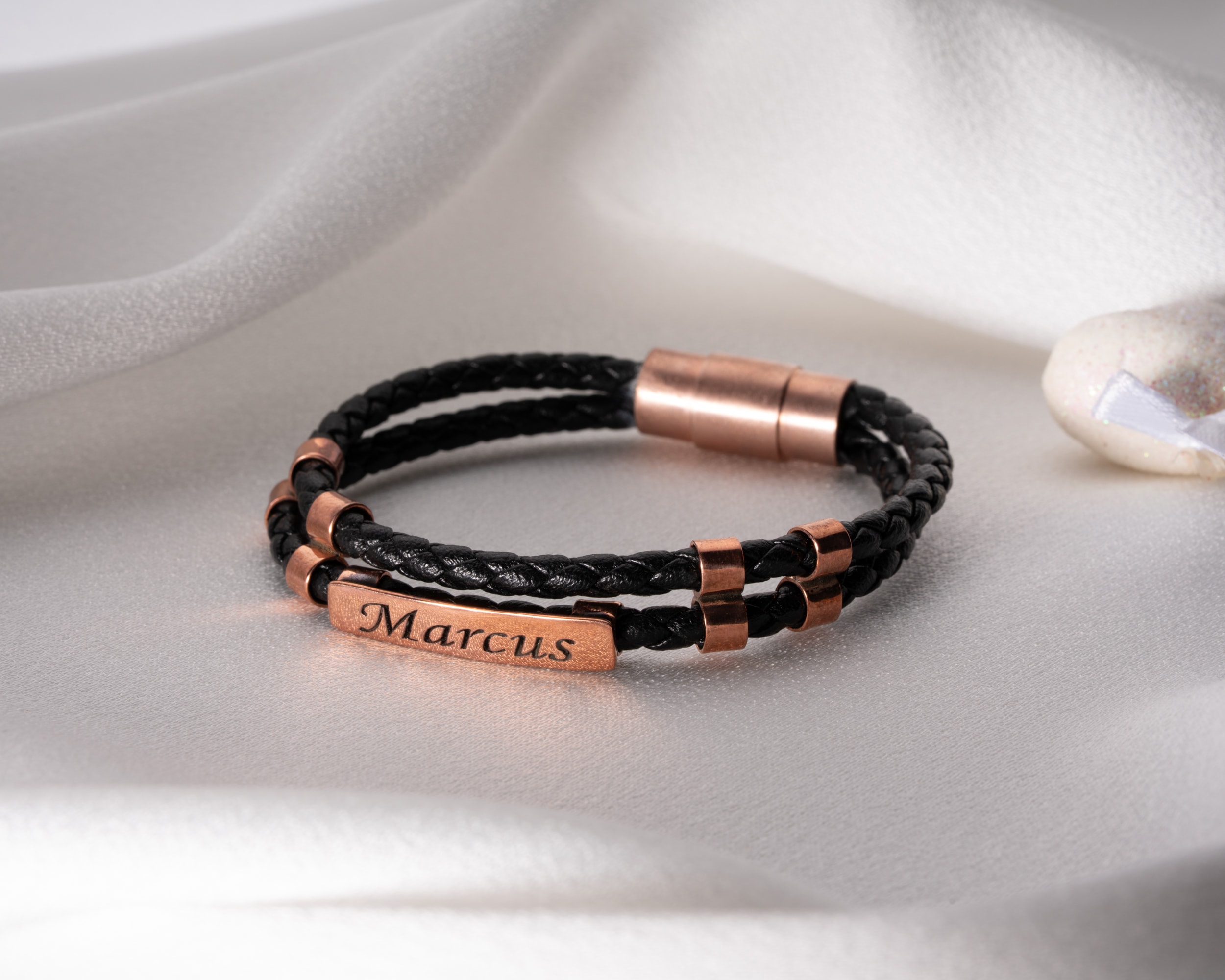 Deri Bileklik – İsimli, Kişiye Özel Unisex Tasarım