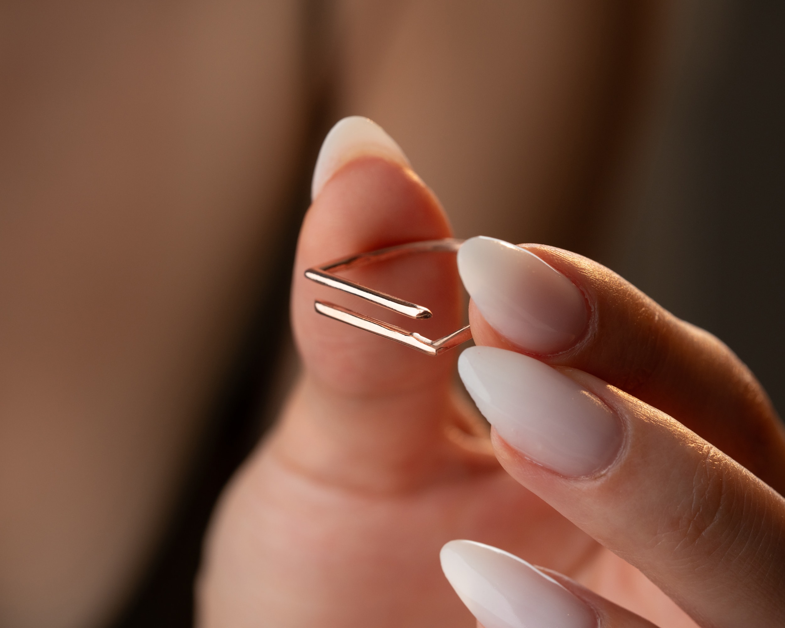 Minimal Çizgi Formlu Ayarlanabilir Yüzük - Parallel Line Gümüş Yüzük - Modern ve Zarif Tasarım | 925 Ayar Gümüş