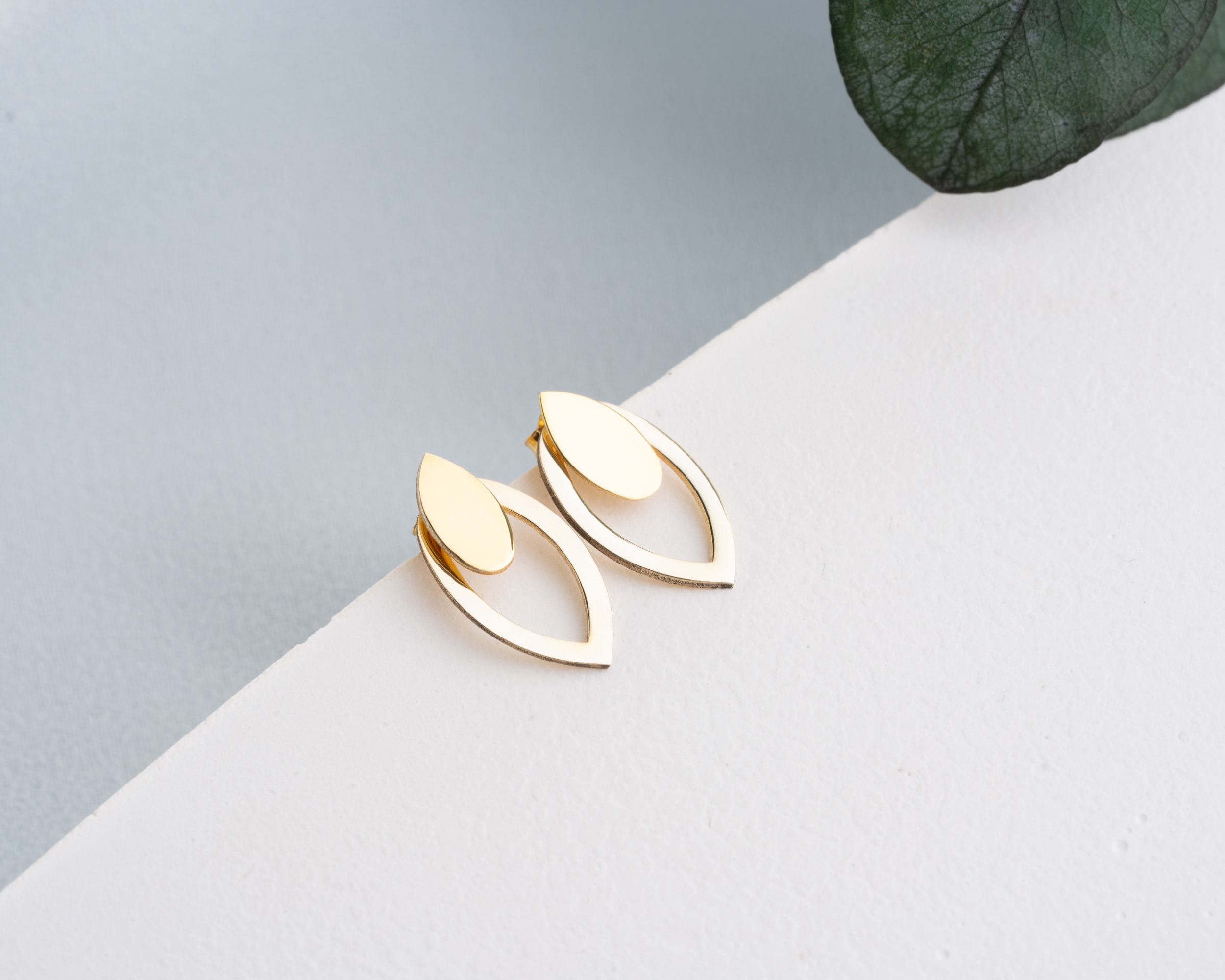 Çivili Çift Katlı Damla Küpe 925 Ayar Gümüş – Günlük ve Özel Kombin Kadın Küpesi