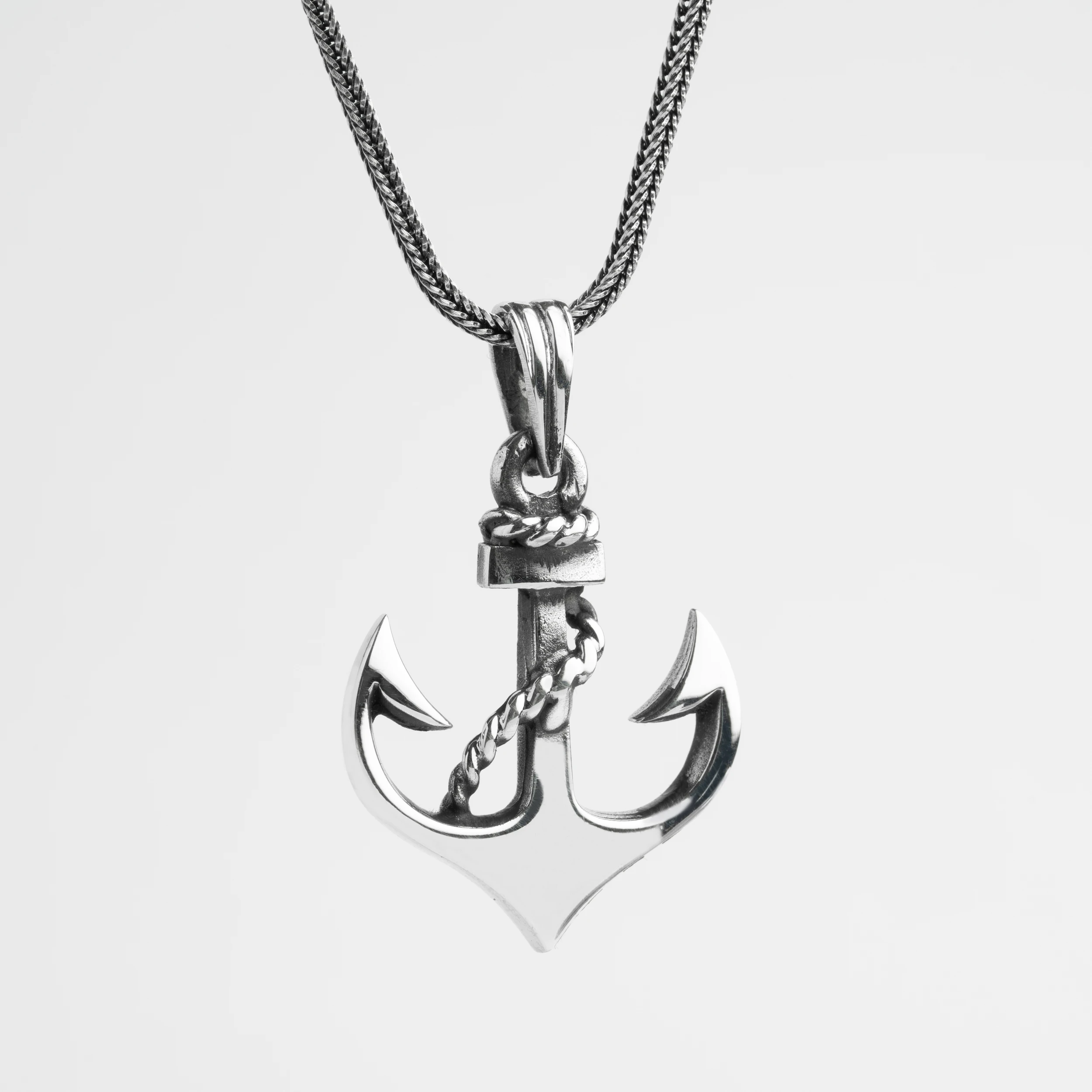 Çapa Erkek Kolye | Tilki Kuyruğu Zincirli Denizci Ruhlu Tasarım