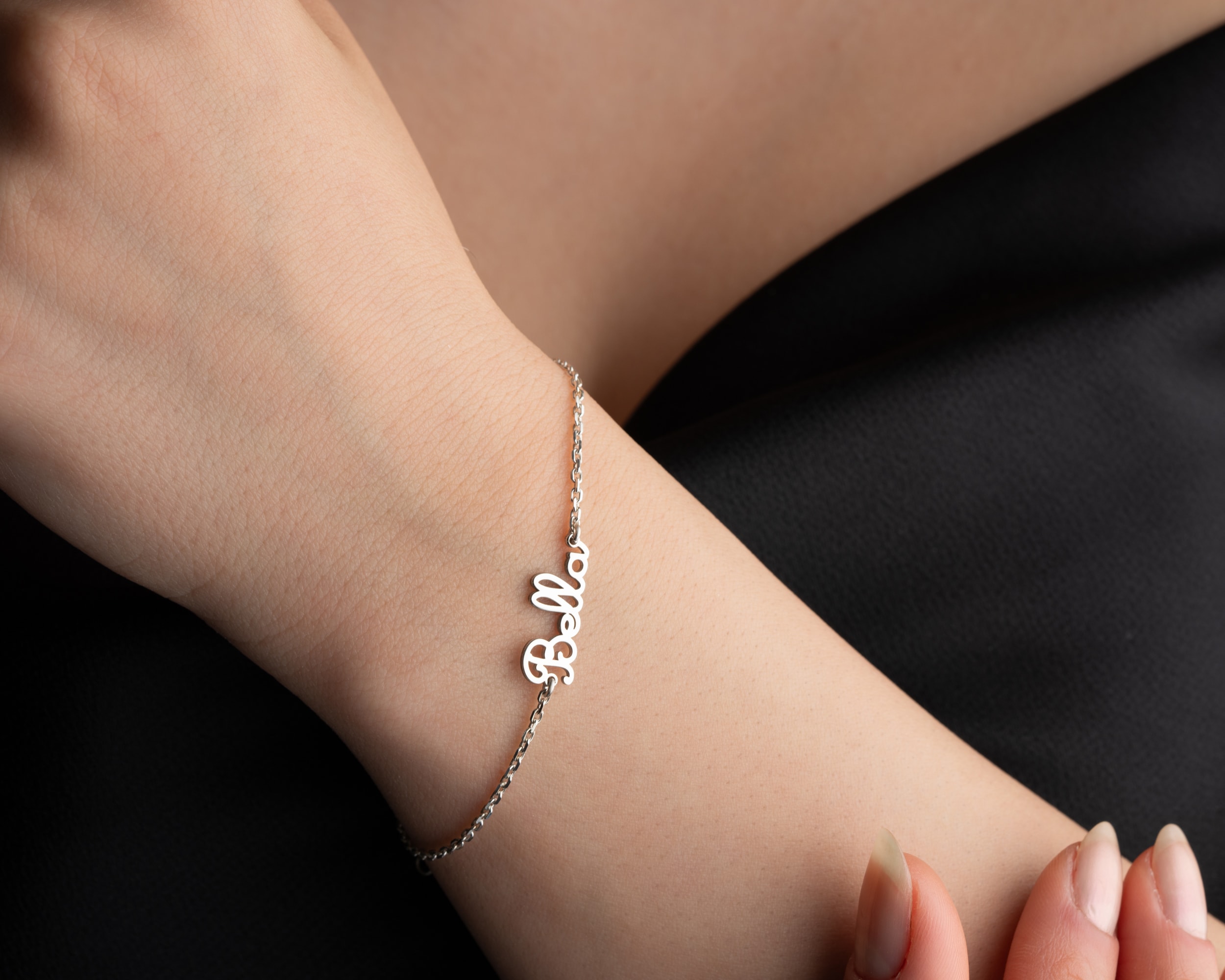 İsim Yazılı Bileklik - Tek veya Çift İsim Seçenekli - Çoklu İsimli Bileklik – Aile, Sevgili ve Arkadaş İsimleriyle Kişisel Takı