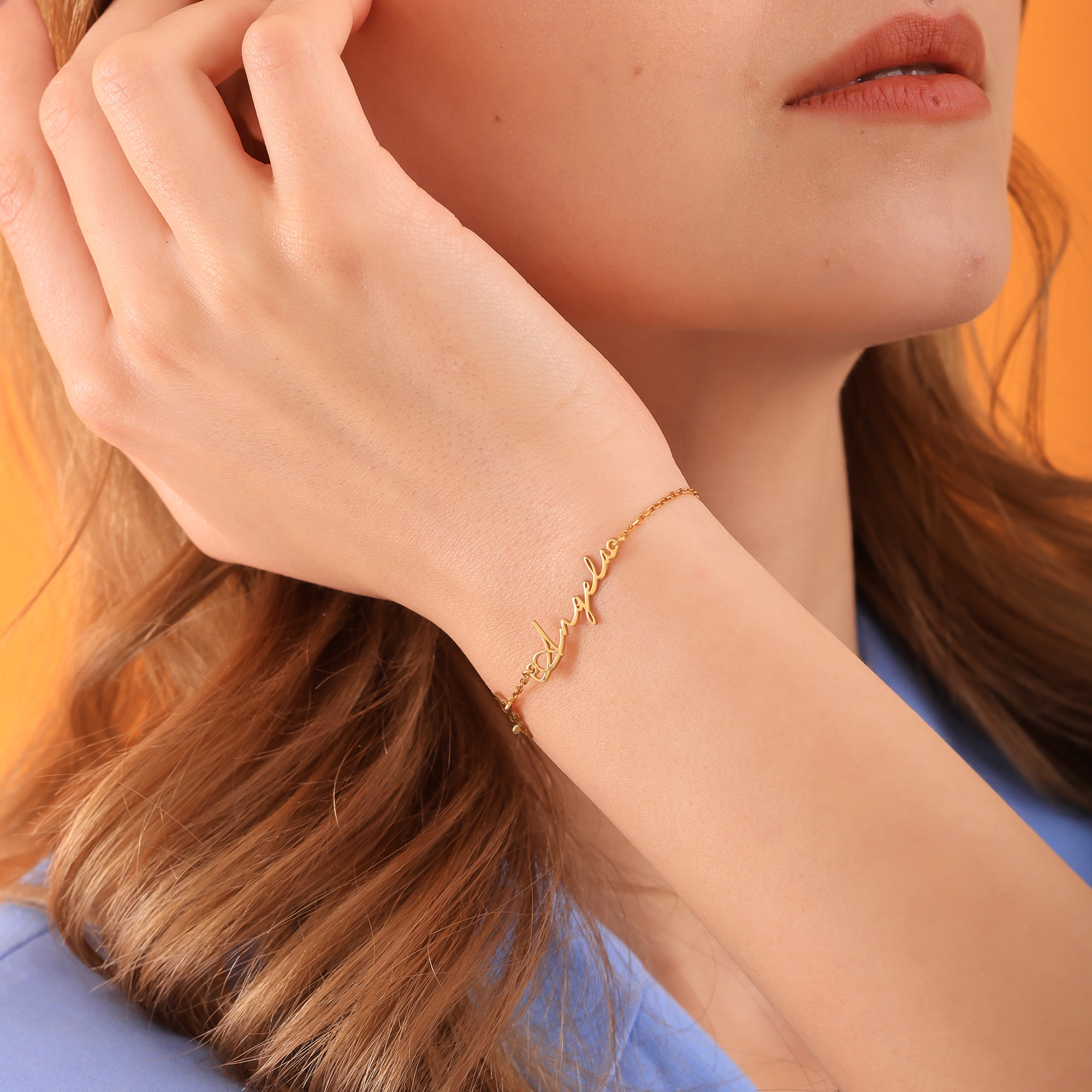 Kişiye Özel Doğum Çiçekli İsim Bileklik - Doğum Ayınızın Çiçeği, İsminizle Buluştu - Özel Tasarım Gümüş