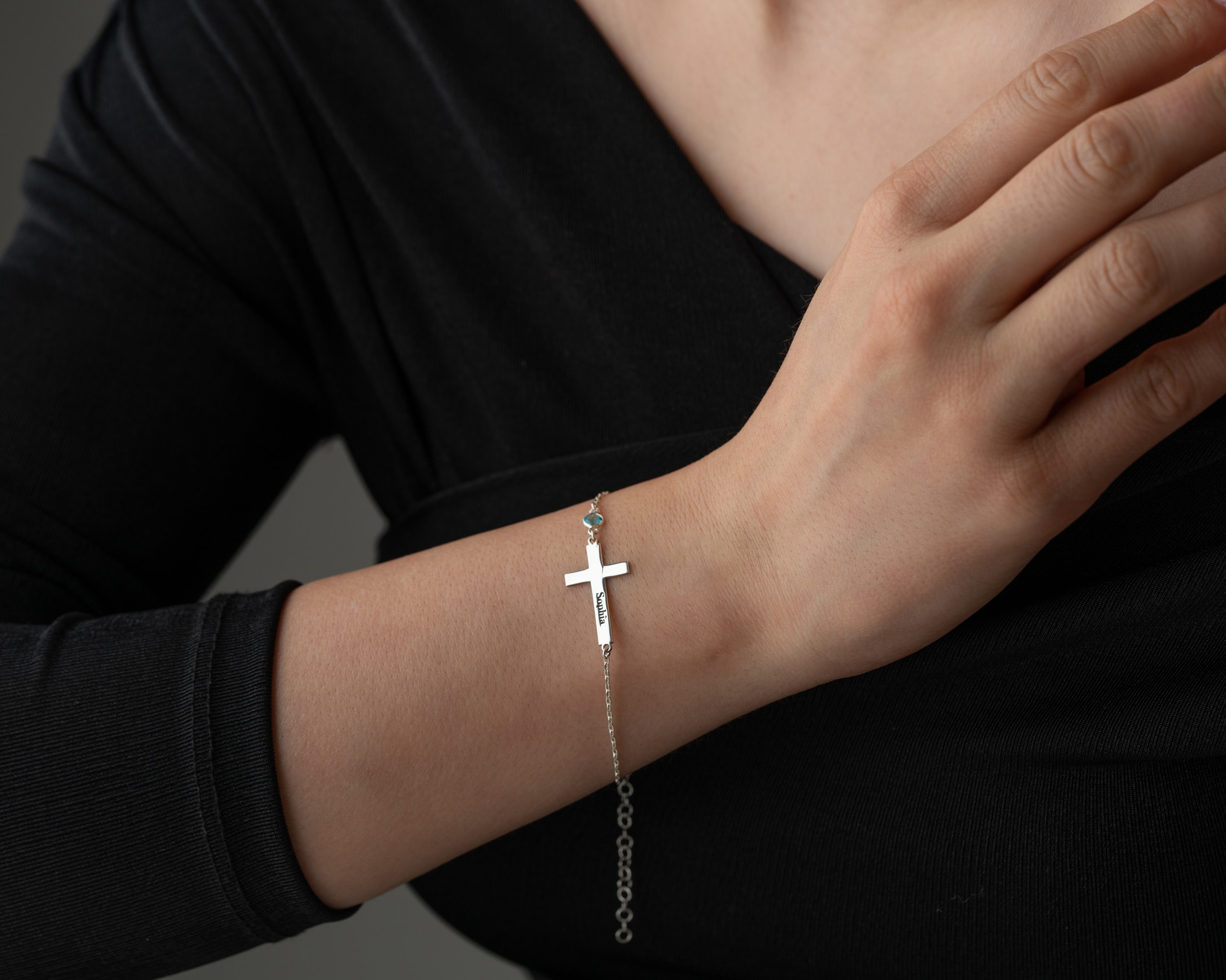 Kişiye Özel Doğum Taşlı Hac Bileklik | Minimal ve Zarif