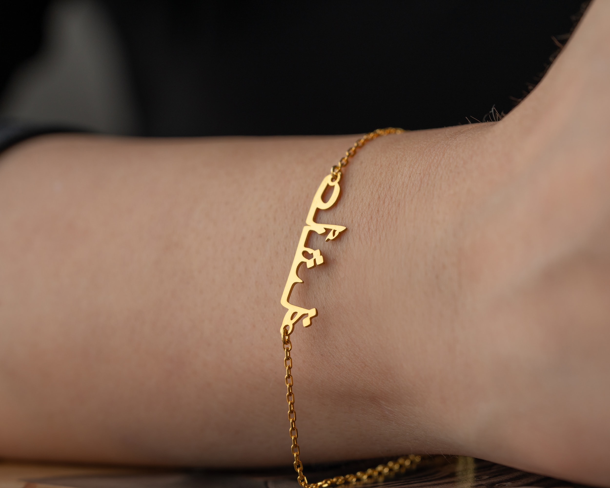 Arapça İsim Bileklik - 925 Ayar Gümüş – Sizin İçin, İsminizle Tasarlandı