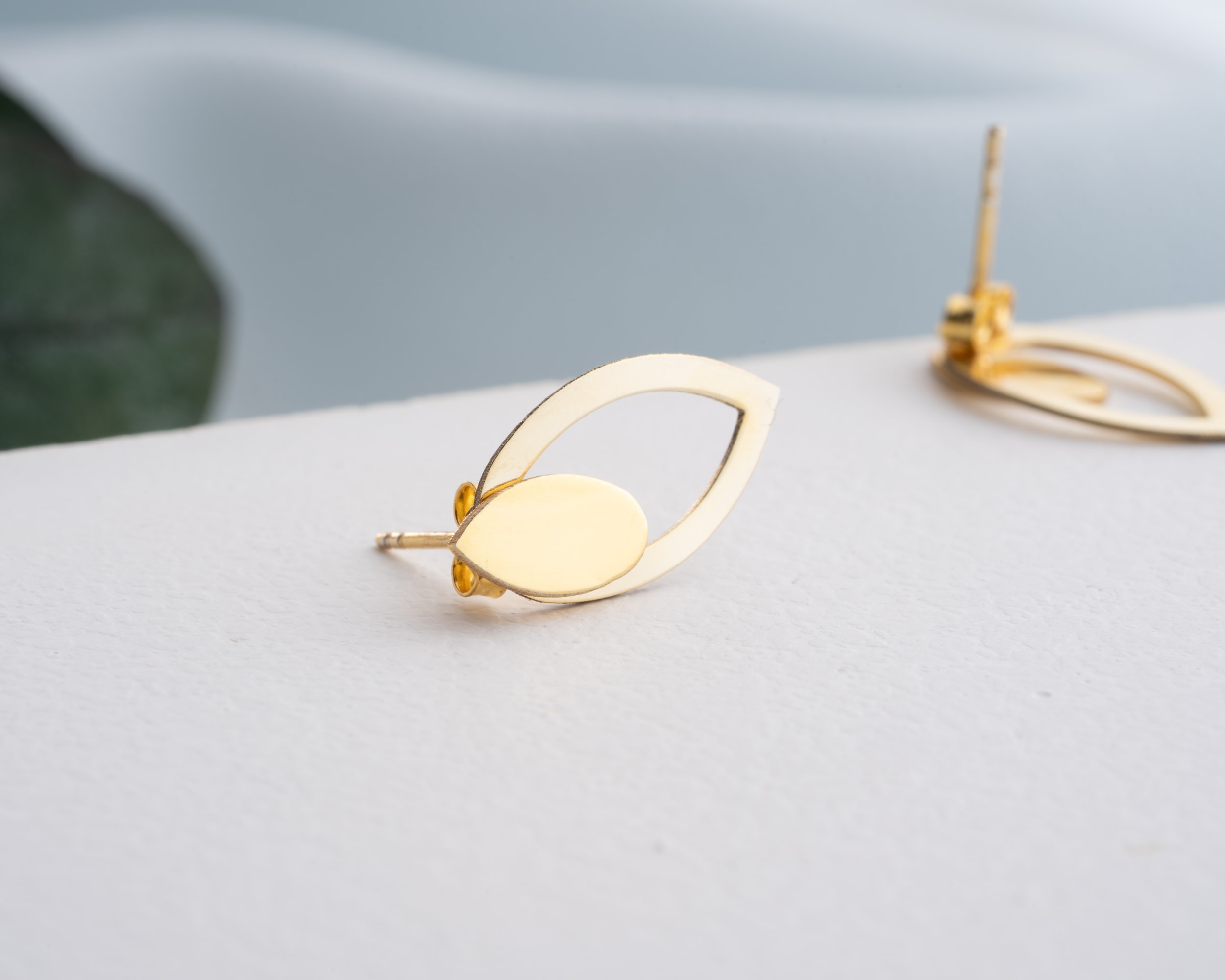 Çivili Çift Katlı Damla Küpe 925 Ayar Gümüş – Günlük ve Özel Kombin Kadın Küpesi