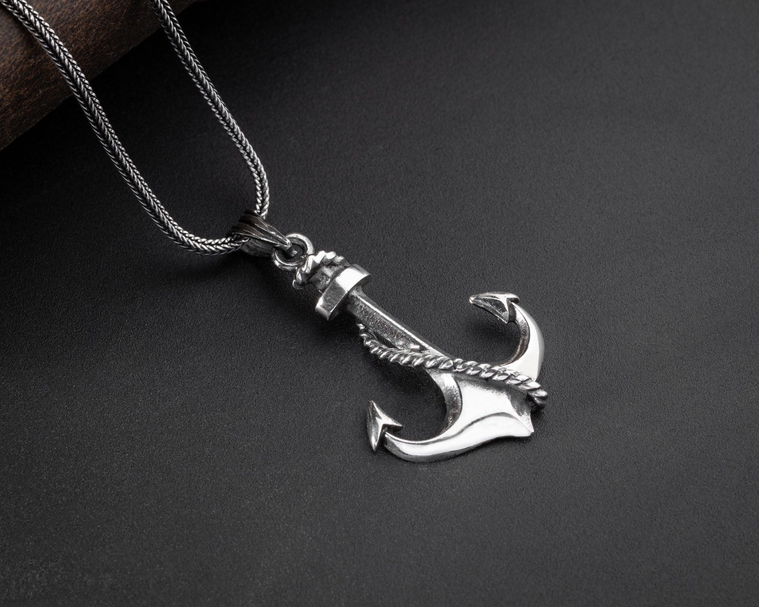 Çapa Erkek Kolye | Tilki Kuyruğu Zincirli Denizci Ruhlu ve Anlamlı Tasarım