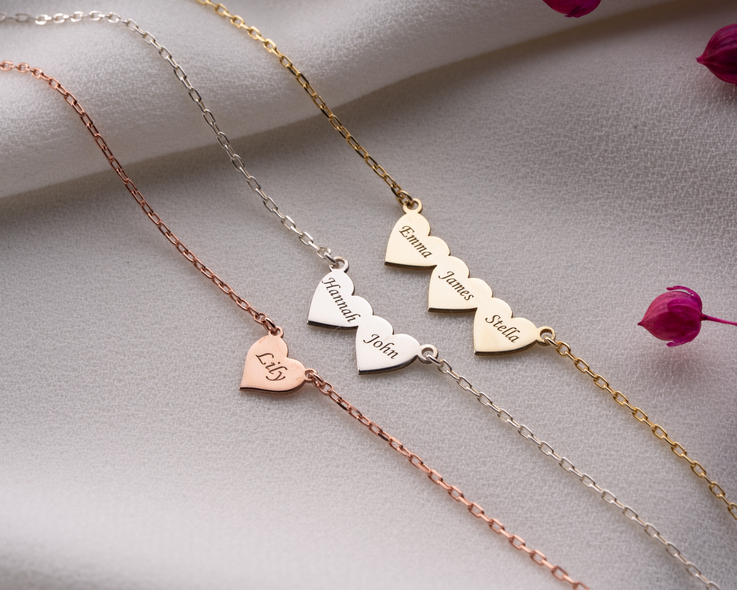 İsim Yazılı Kalp Bileklik – Minimal ve Şık Tasarım | Sevdiklerinize Özel Hediye