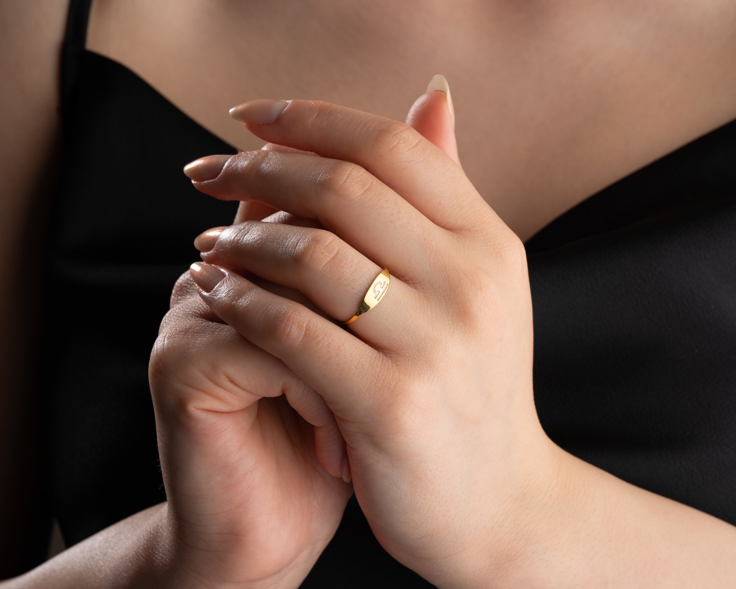 İnce Minimal Burç Kazılı Yüzük – Kişisel 925 Ayar Gümüş Takı