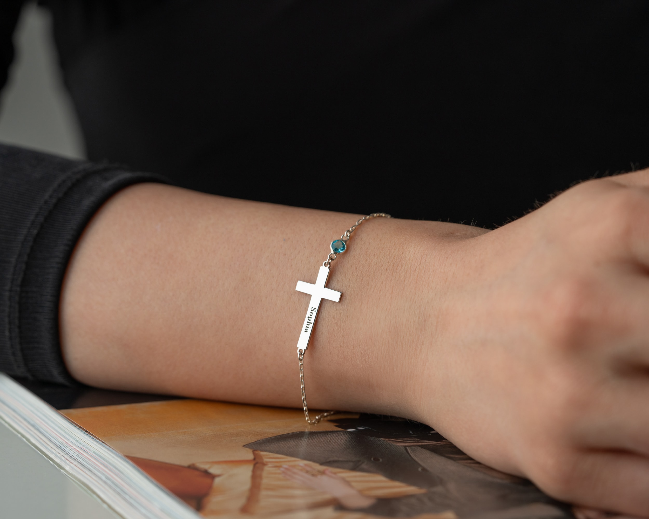 Kişiye Özel Doğum Taşlı Hac Bileklik | Minimal ve Zarif