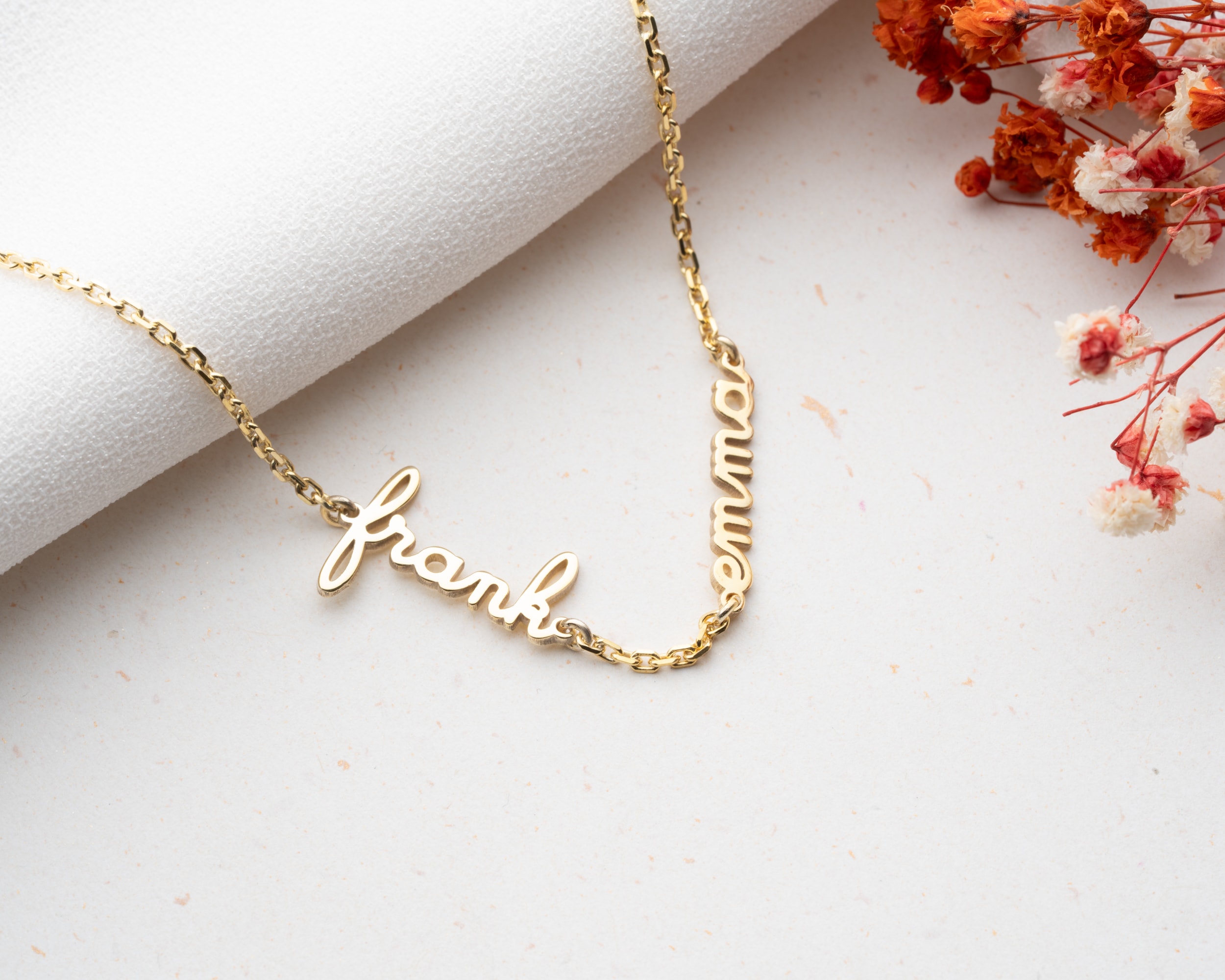 İsim Yazılı Bileklik - Tek veya Çift İsim Seçenekli - Çoklu İsimli Bileklik – Aile, Sevgili ve Arkadaş İsimleriyle Kişisel Takı