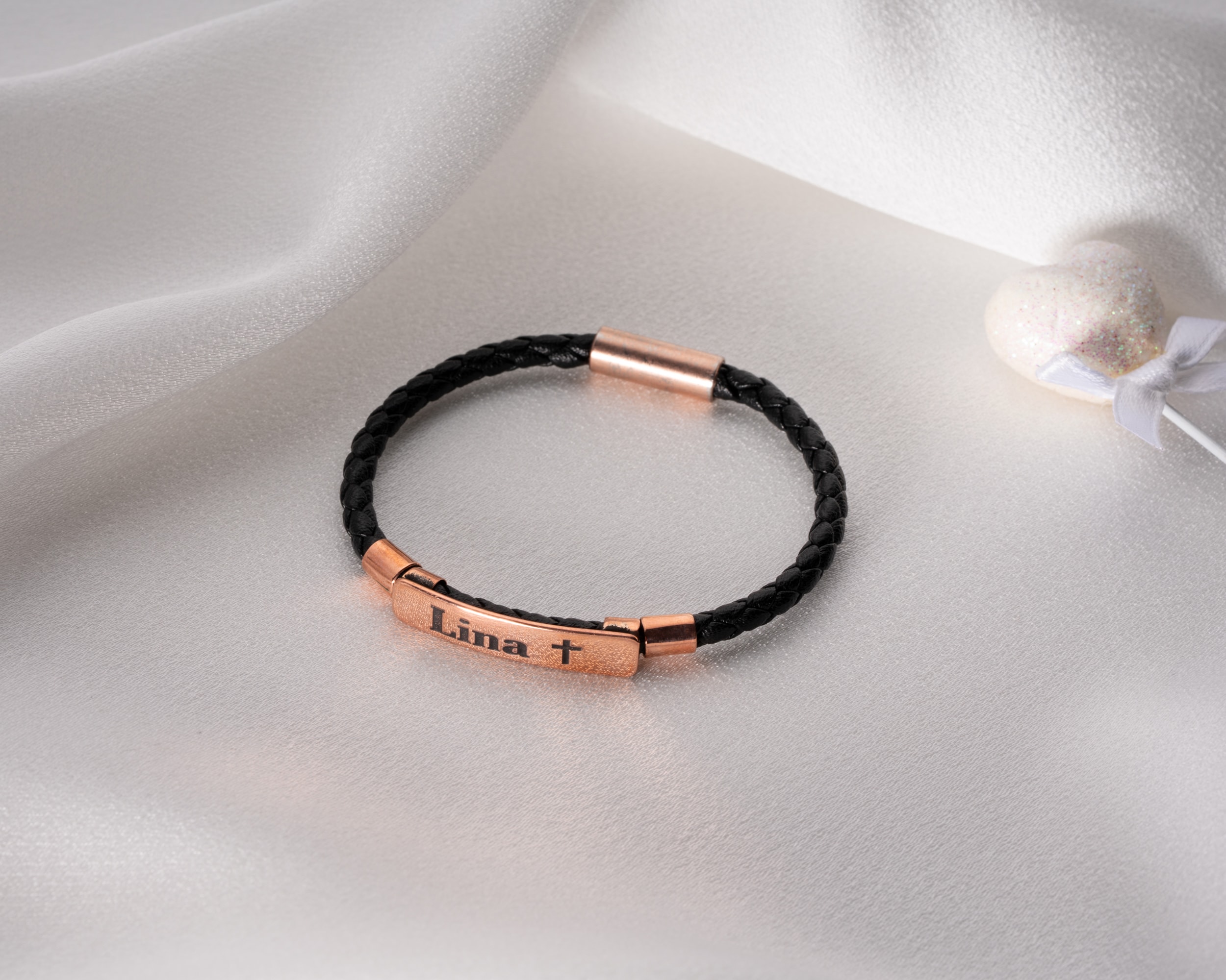 Deri Bileklik – İsimli, Kişiye Özel Unisex Tasarım