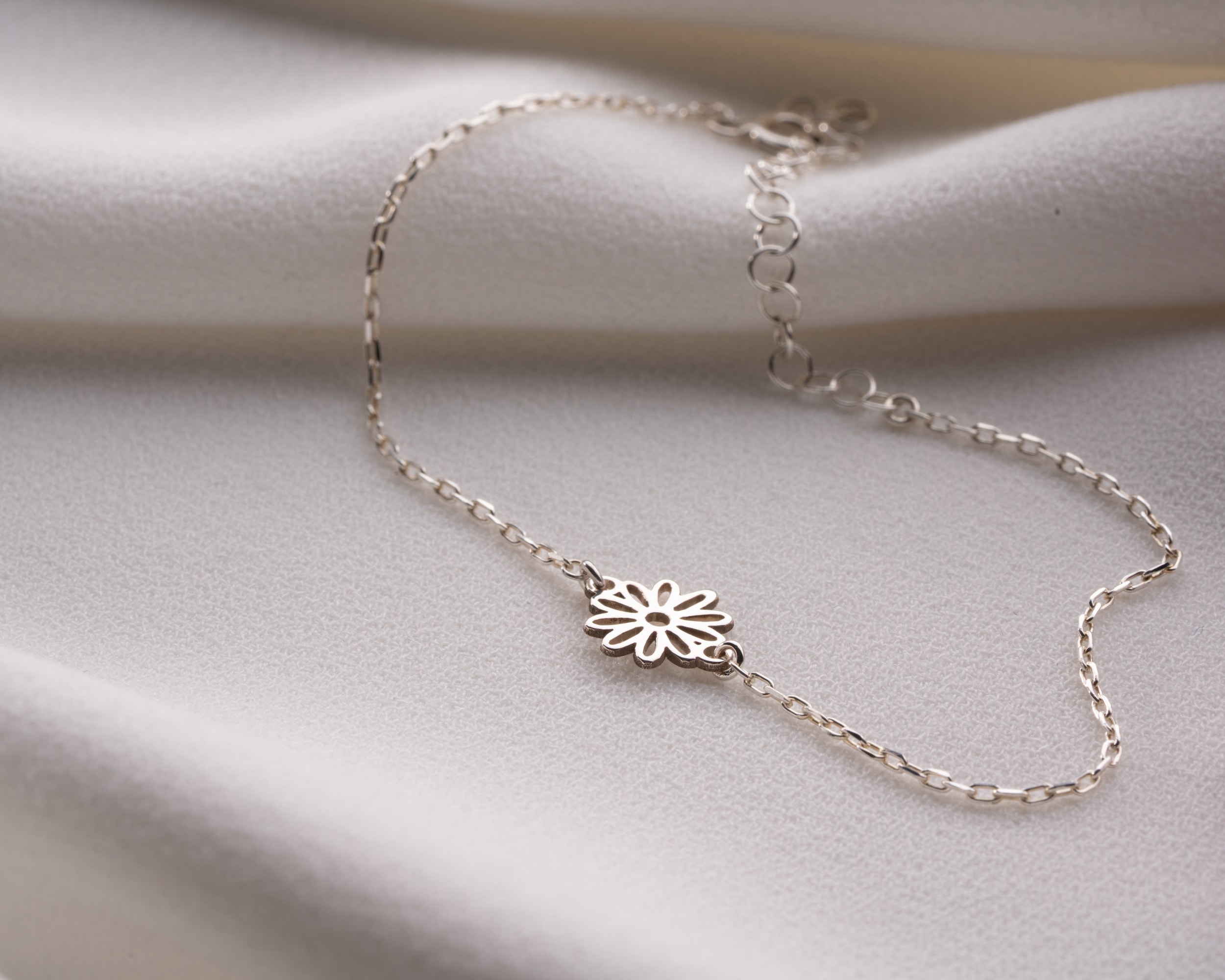 Doğum Çiçekli Bileklik – Top Zincir veya Forse Zincir Seçeneği