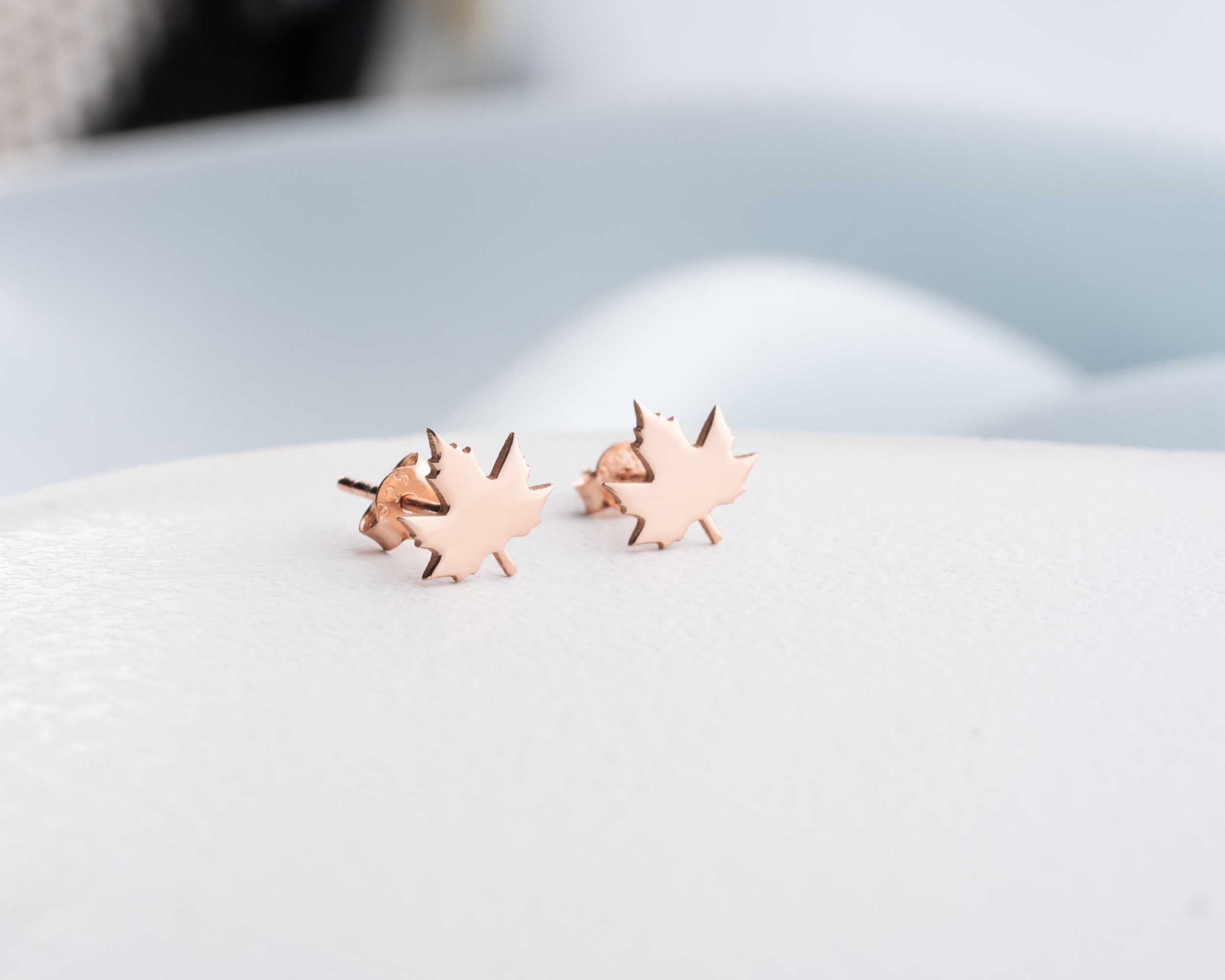 Çivili Yaprak Küpe – Doğadan İlham Alan 925 Ayar Gümüş Zarafeti