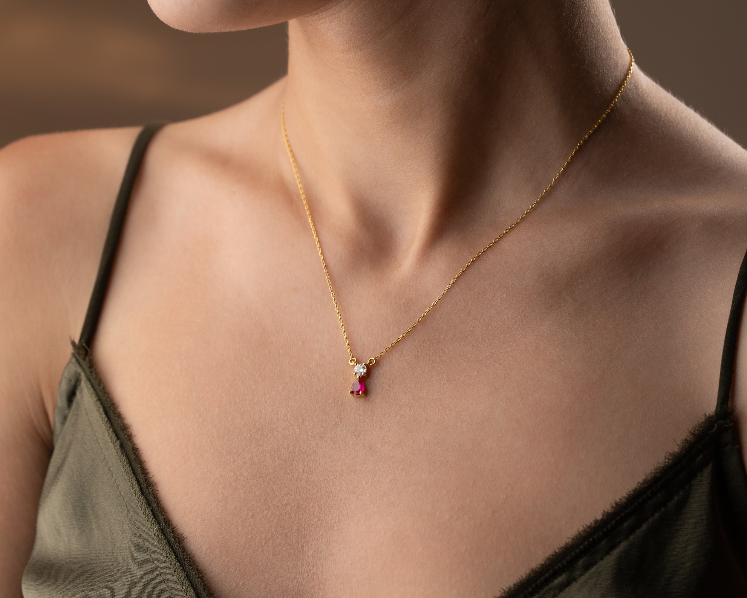 Çift Doğum Taşlı Kişisel Kolye - Aşkın ve Bağın Sembolü | 925 Ayar Gümüş