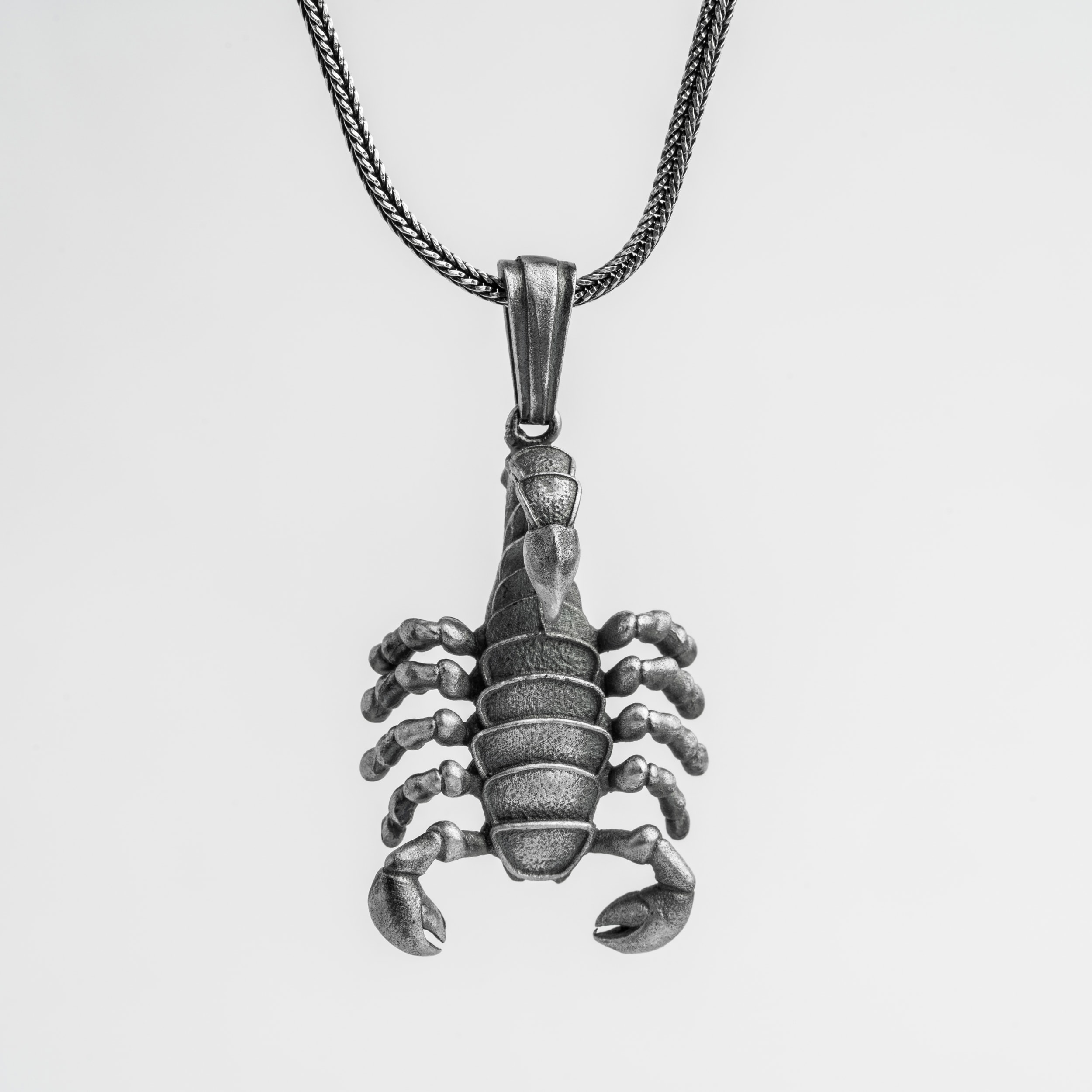 Akrep Erkek Kolye | Tilki Kuyruğu Zincirli Anlamlı ve Şık Tasarım