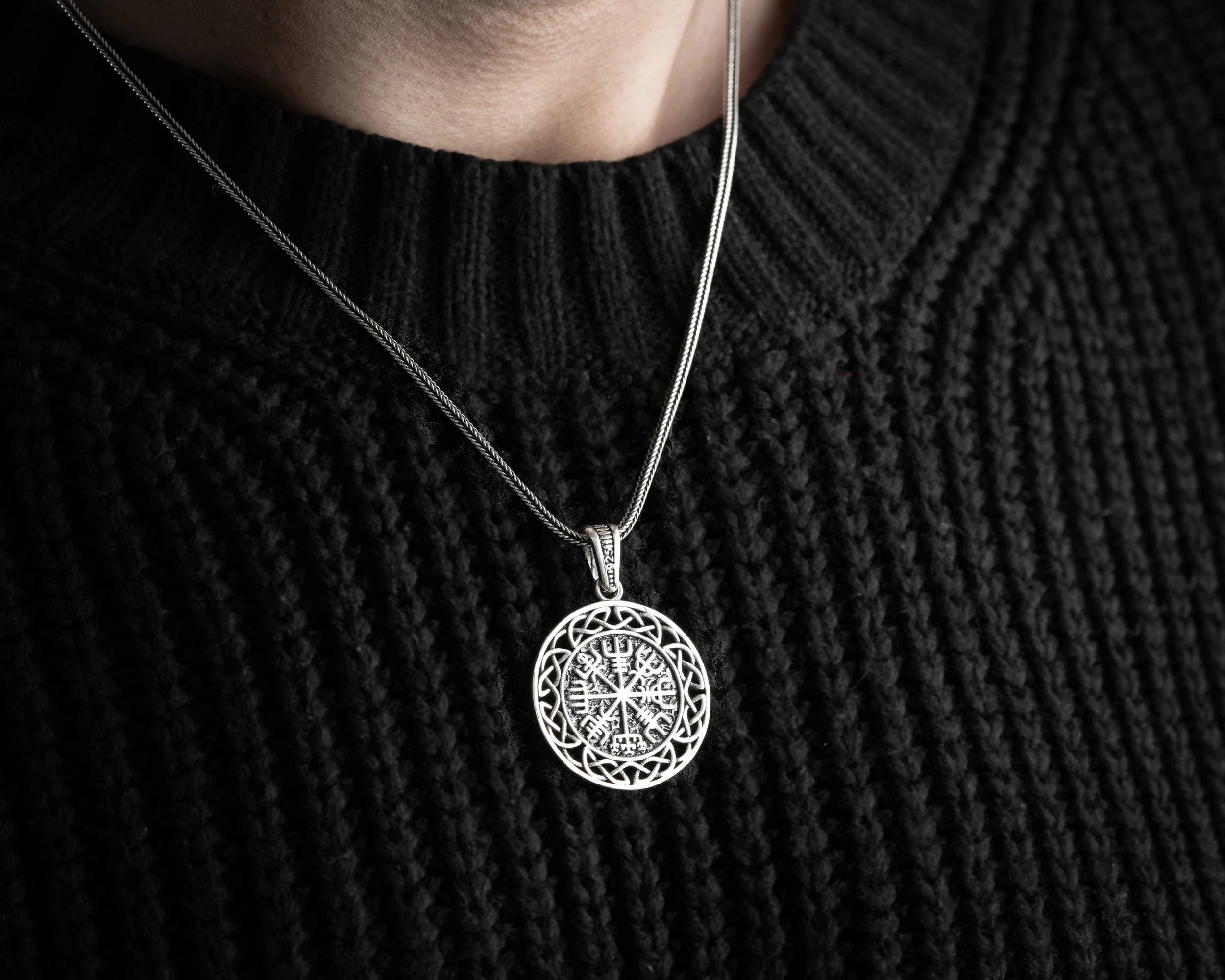 Viking Erkek Kolye | Tilki Kuyruğu Zincirli Mitolojik ve Güçlü Tasarım