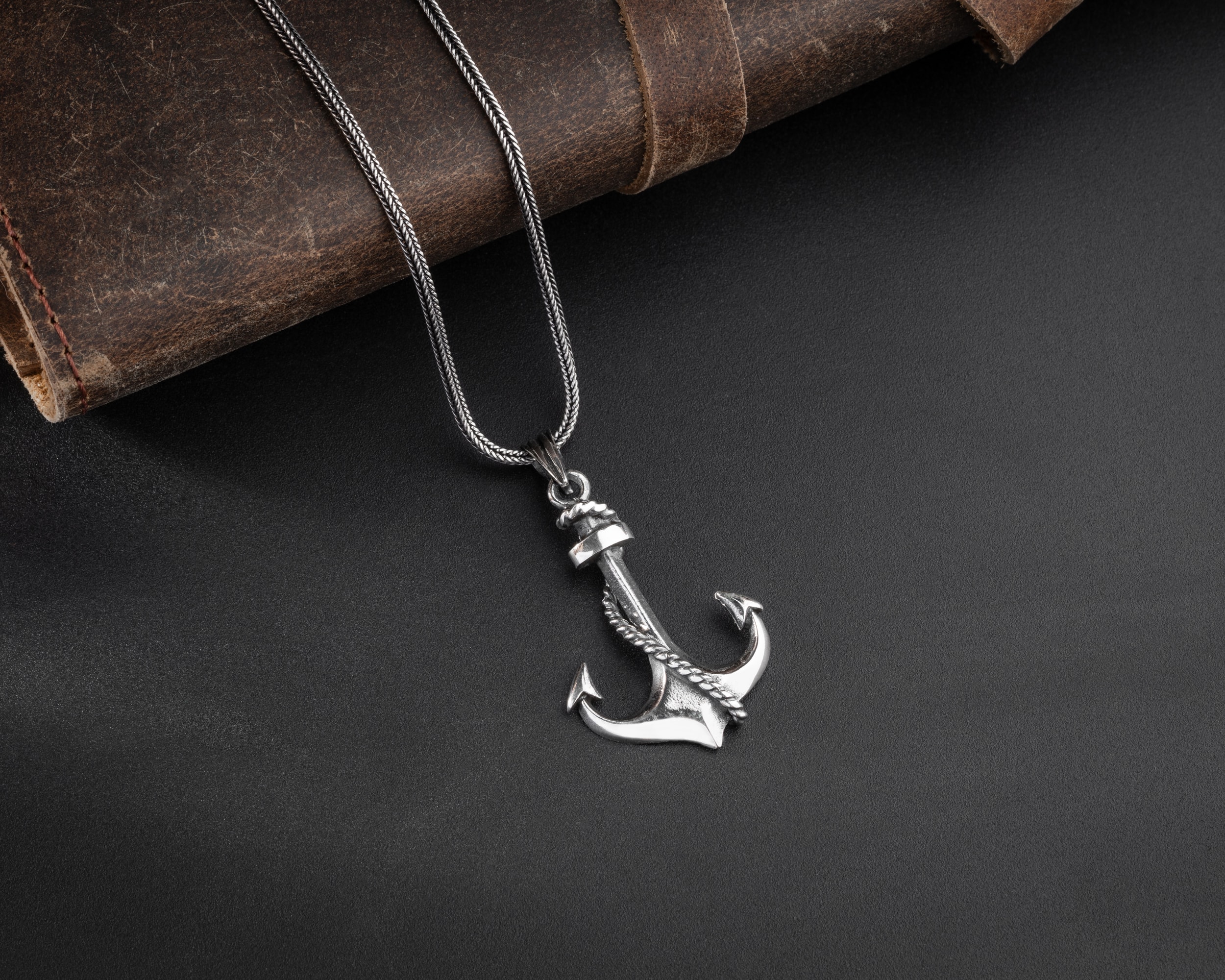 Çapa Erkek Kolye | Tilki Kuyruğu Zincirli Denizci Ruhlu ve Anlamlı Tasarım