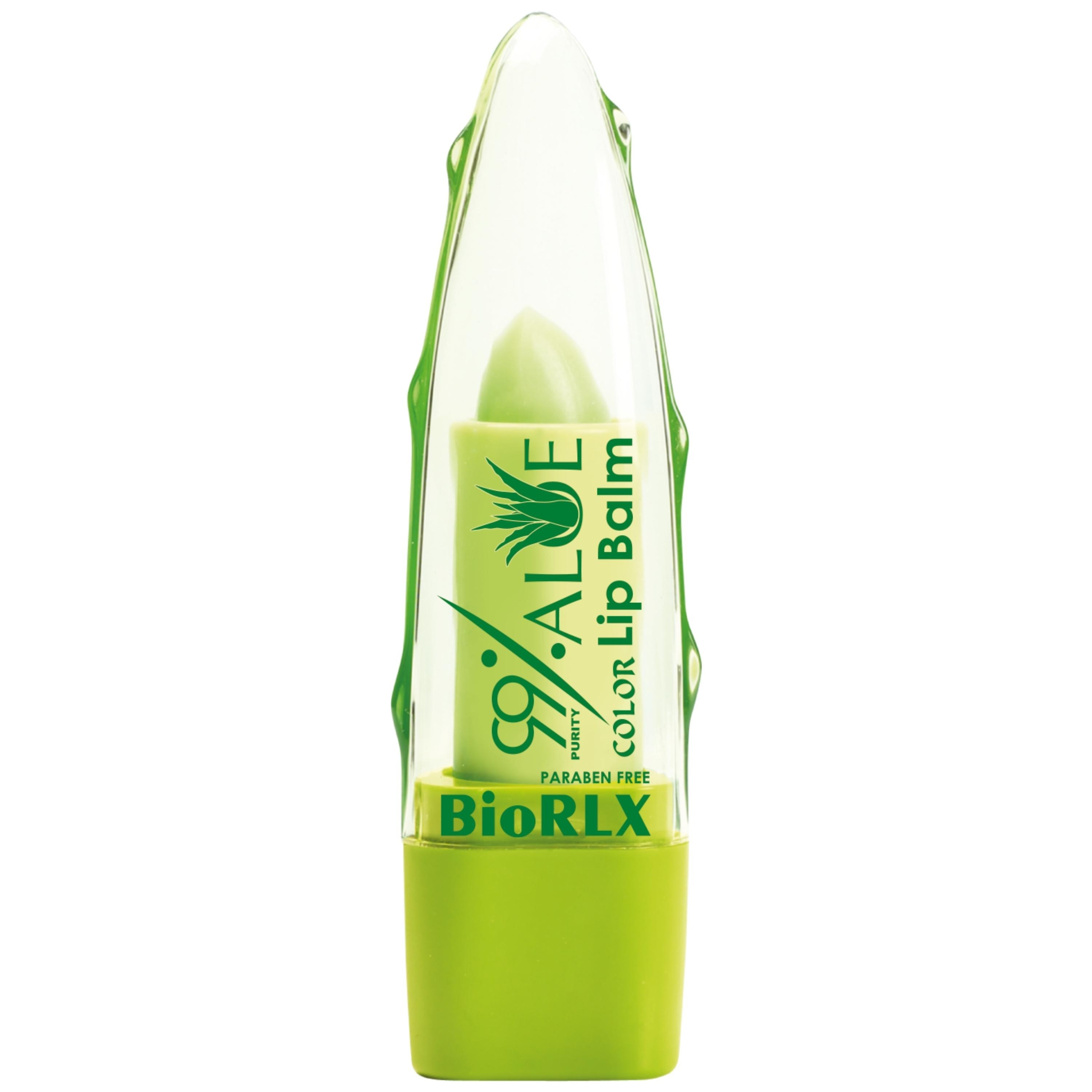 BioRLX Dudak Balmı %99 Aloe Vera Color Renkli Nemlendirici Cilt Bakım (3,5g)