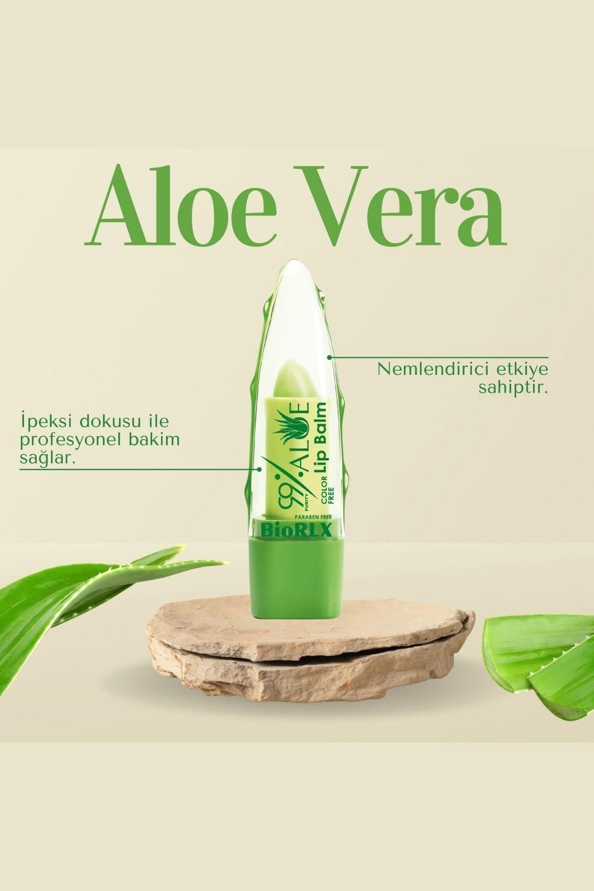 %99 Aloe Vera Dudak Balmı Renksiz Dudak Bakım 3,5 G