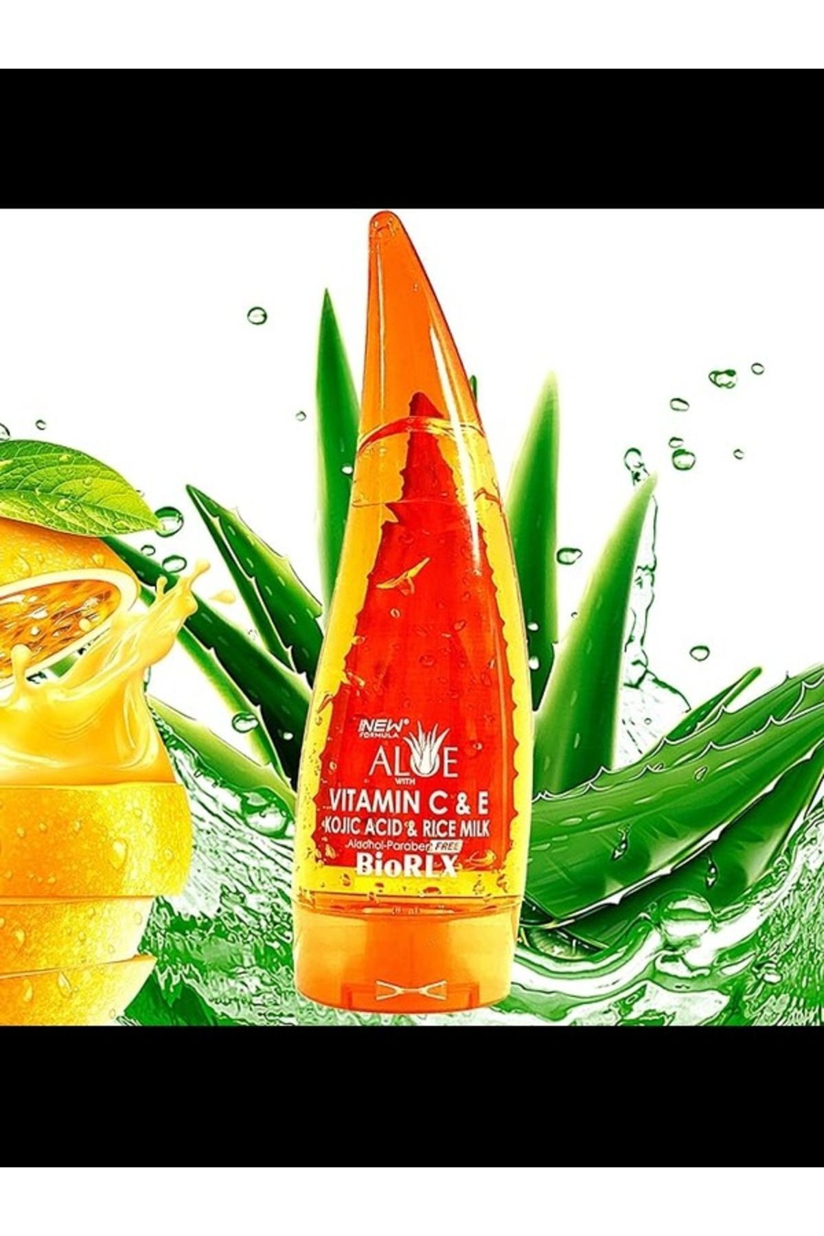 %99 Aloe Vera, Vitamin C&E, Kojic Acid and Hyarulonic Acid Gel 250 Ml