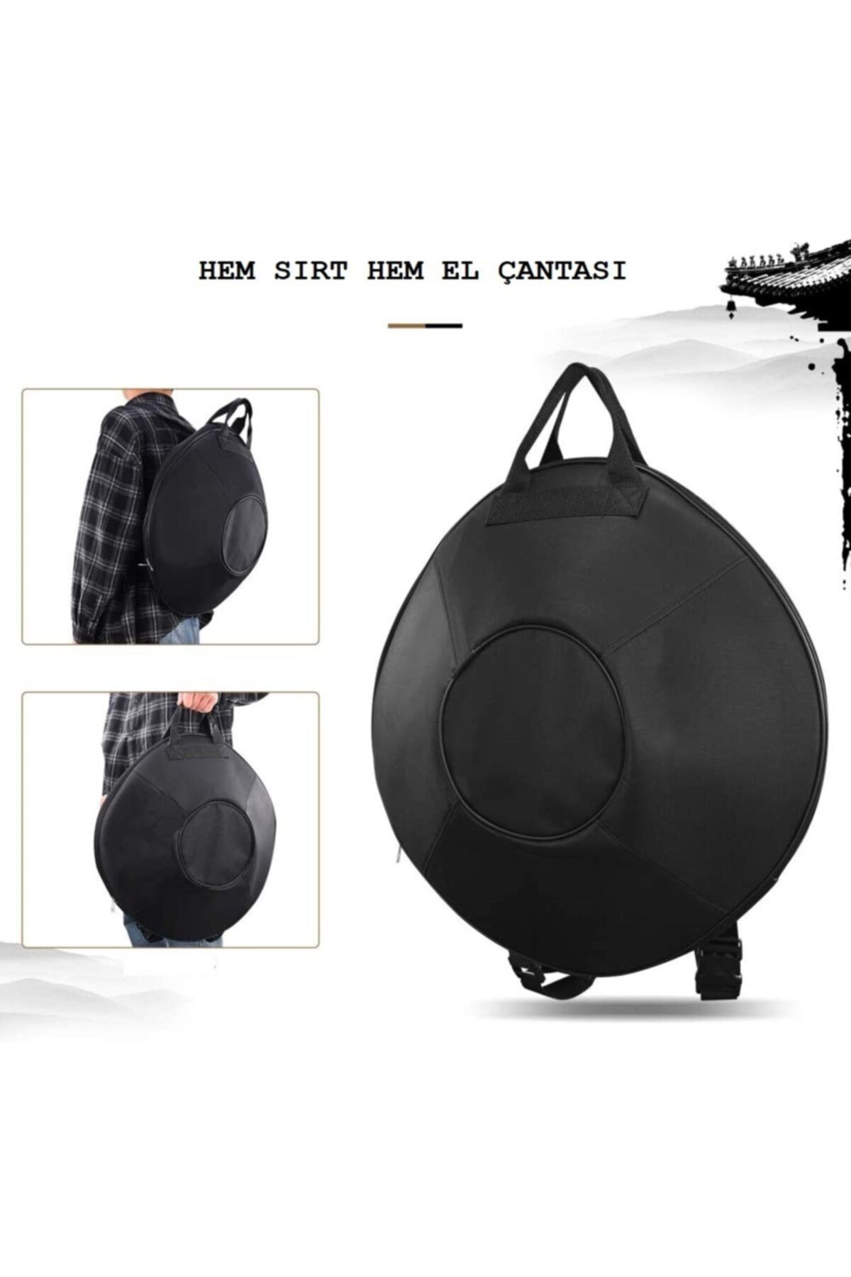 Hang Drum Handpan Space Drum Steel Drum 9 Tonlu 22 Inç Bakır Rengi