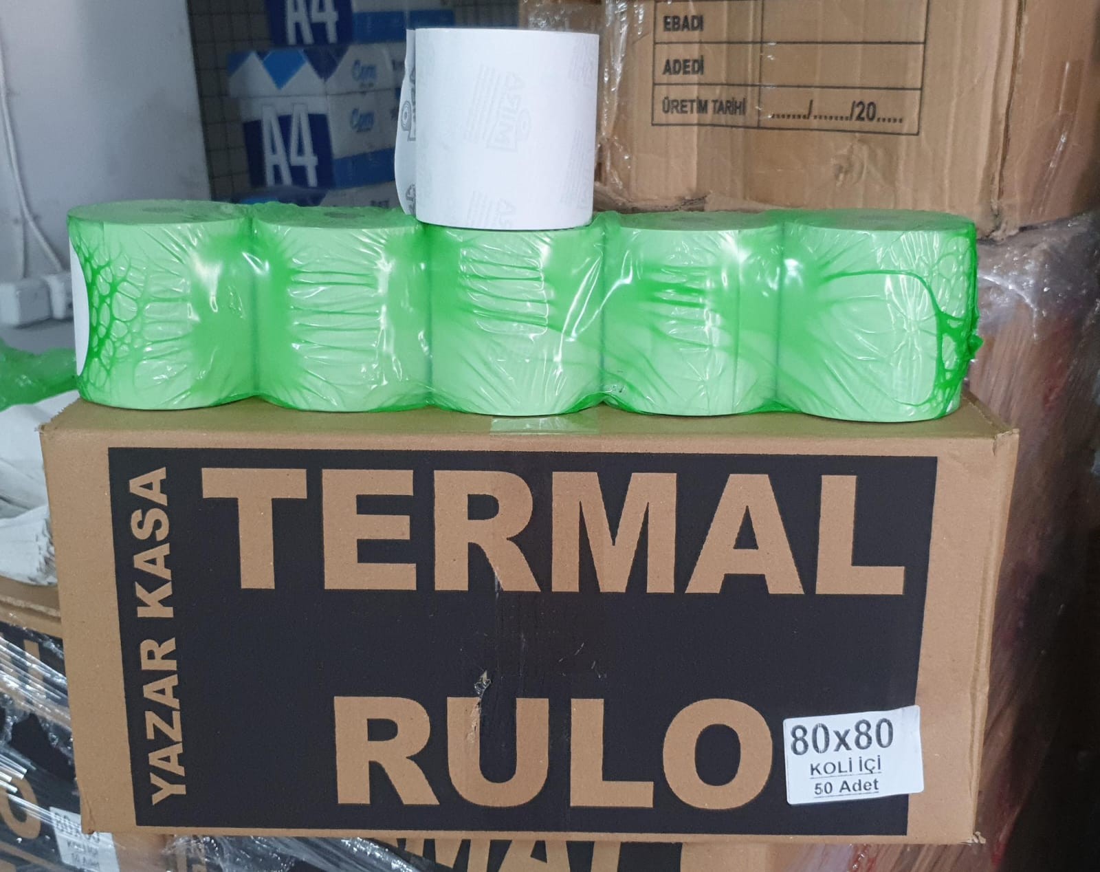 80 mm x 80 metre / Adisyon Rulosu / Termal Rulo