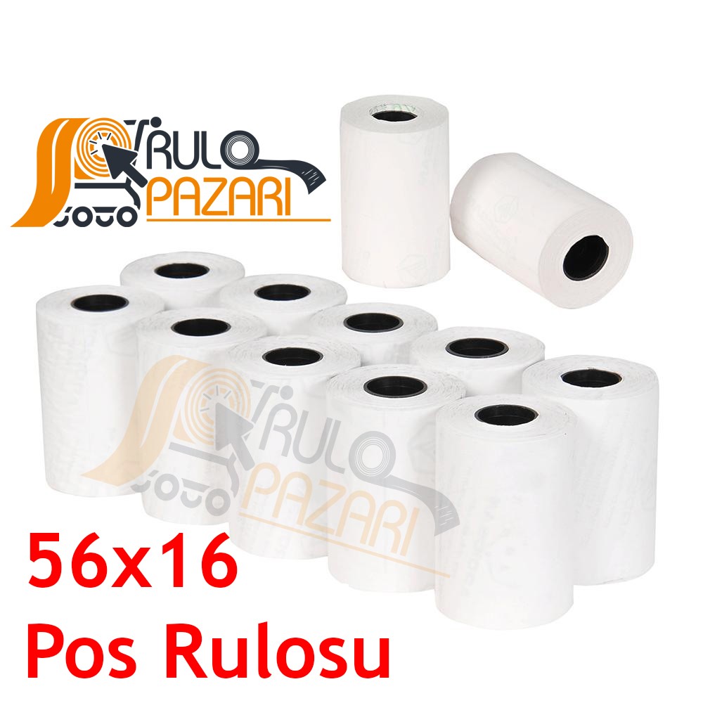56 mm x 16 metre 10'lu Paket Yazarkasa / Pos Rulosu