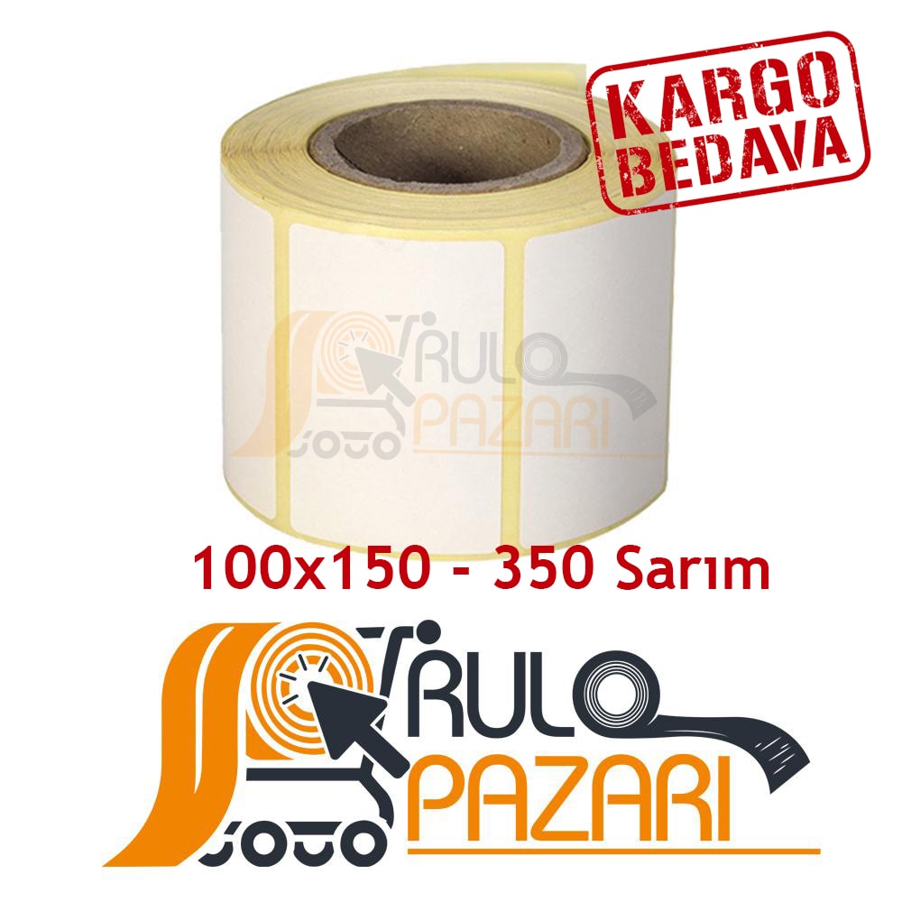 100 mm x 150 mm Eko Termal Etiket 350 Sarım
