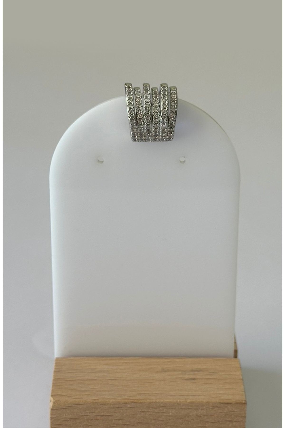Çoklu Görünüm Zirkon Taşlı Gold Earcuff