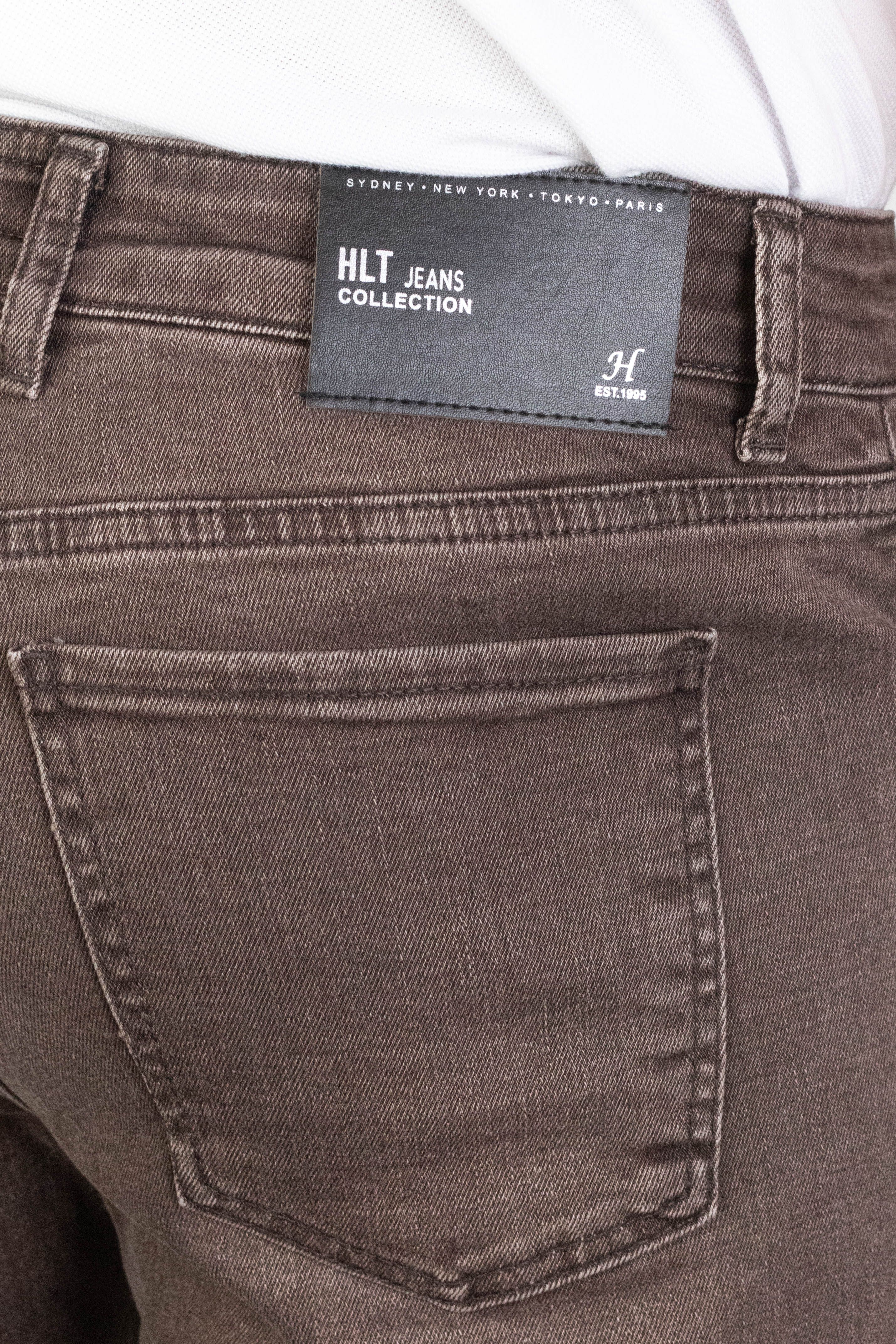 Regular Fit Boru Paça Likralı Jeans - kahverengi 1979