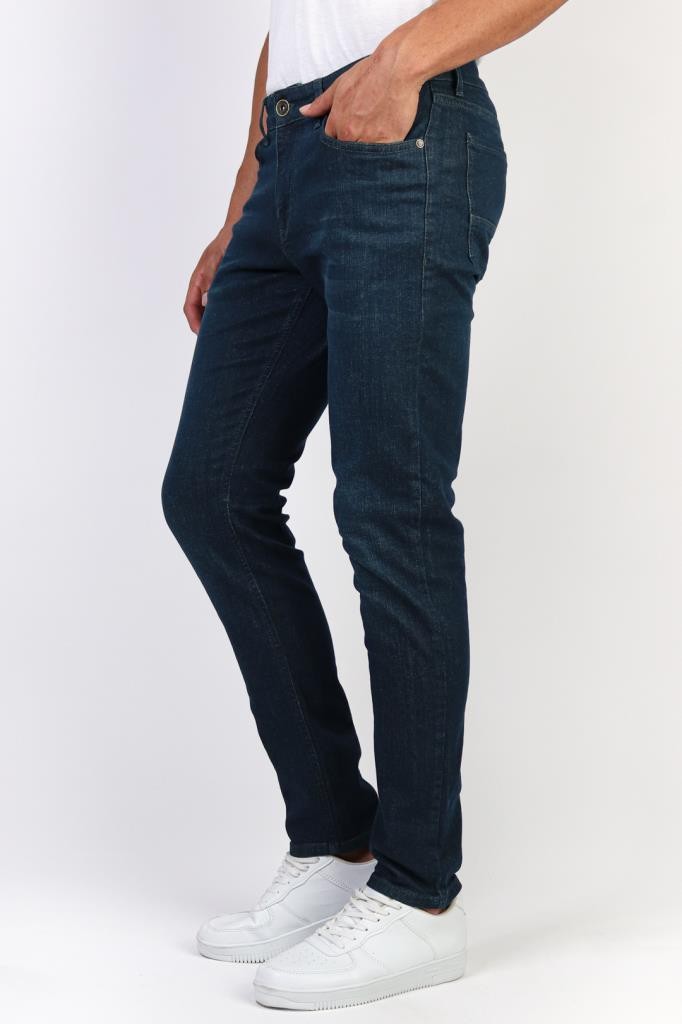 Erkek Slim Fit Dark Green Taşlamalı Jean Pantolon  HLTHE1949