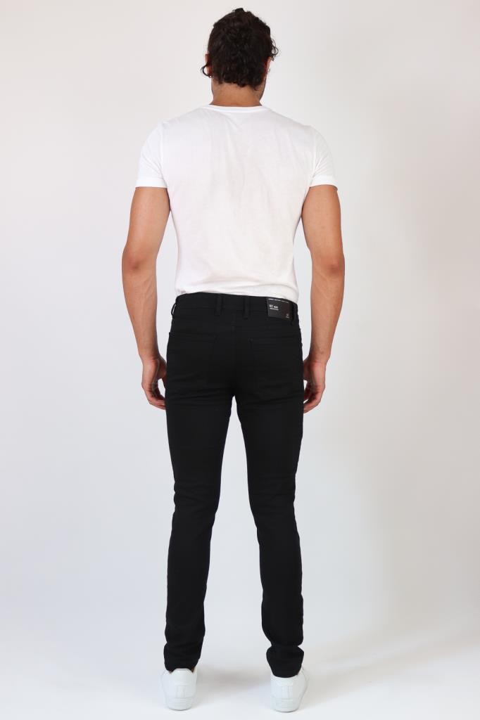 Erkek Siyah Slim Fit Likralı Esnek Jeans Kot Pantolon  HLT HE001937