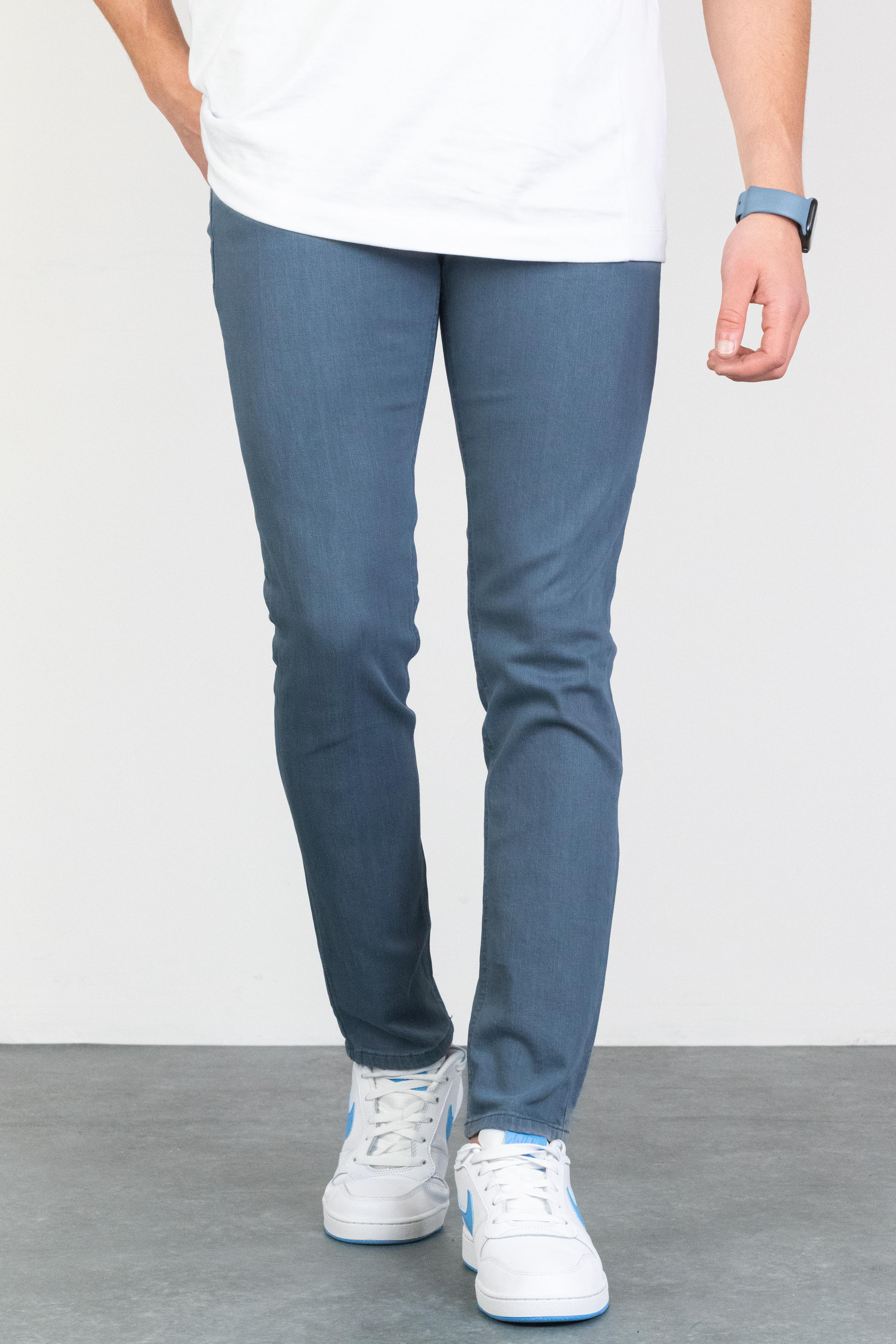 Mavi Slim Fit Taşlamalı Jean HLTHE001946